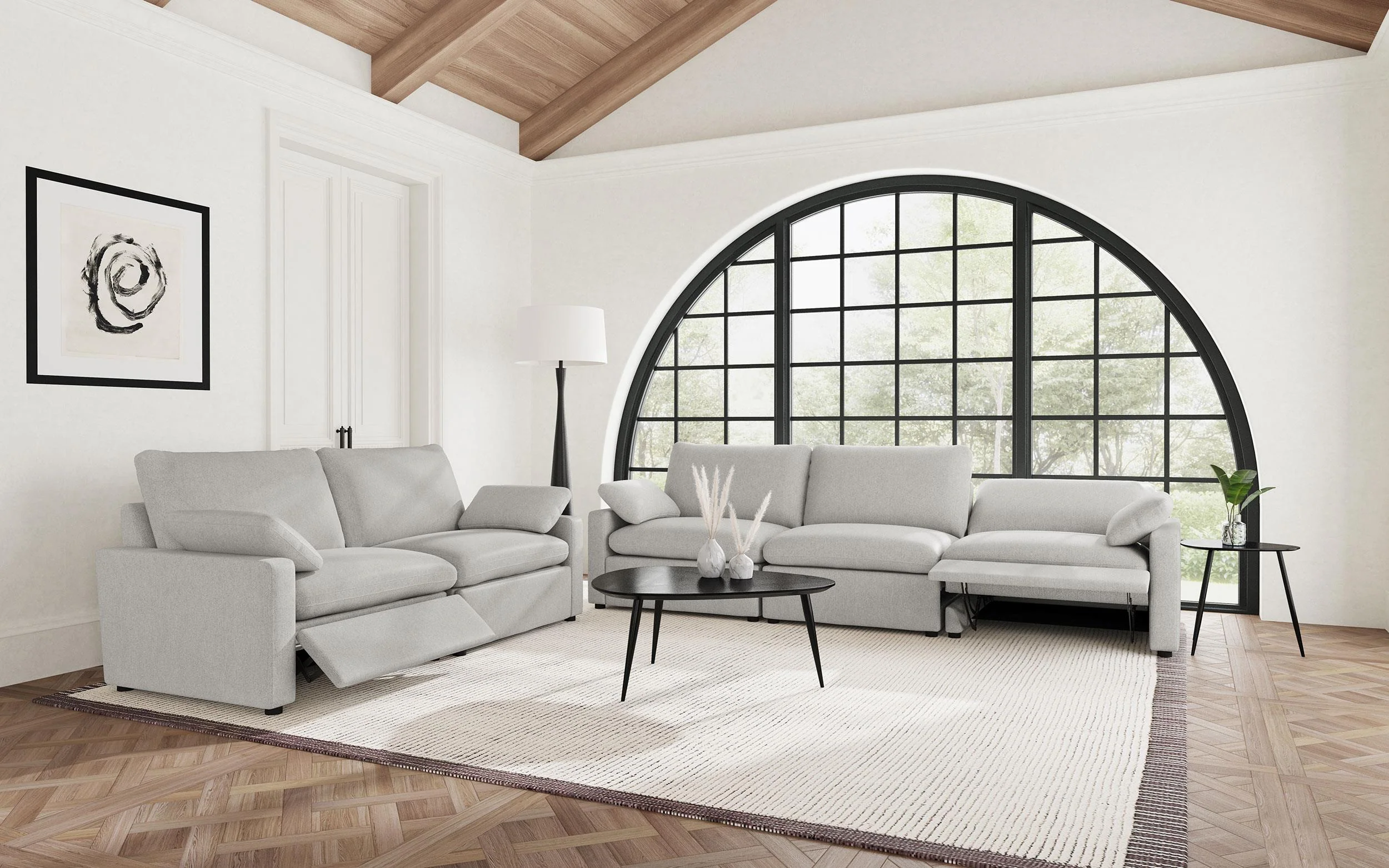 Collins Modular Power Sofa in Grey - Image 13