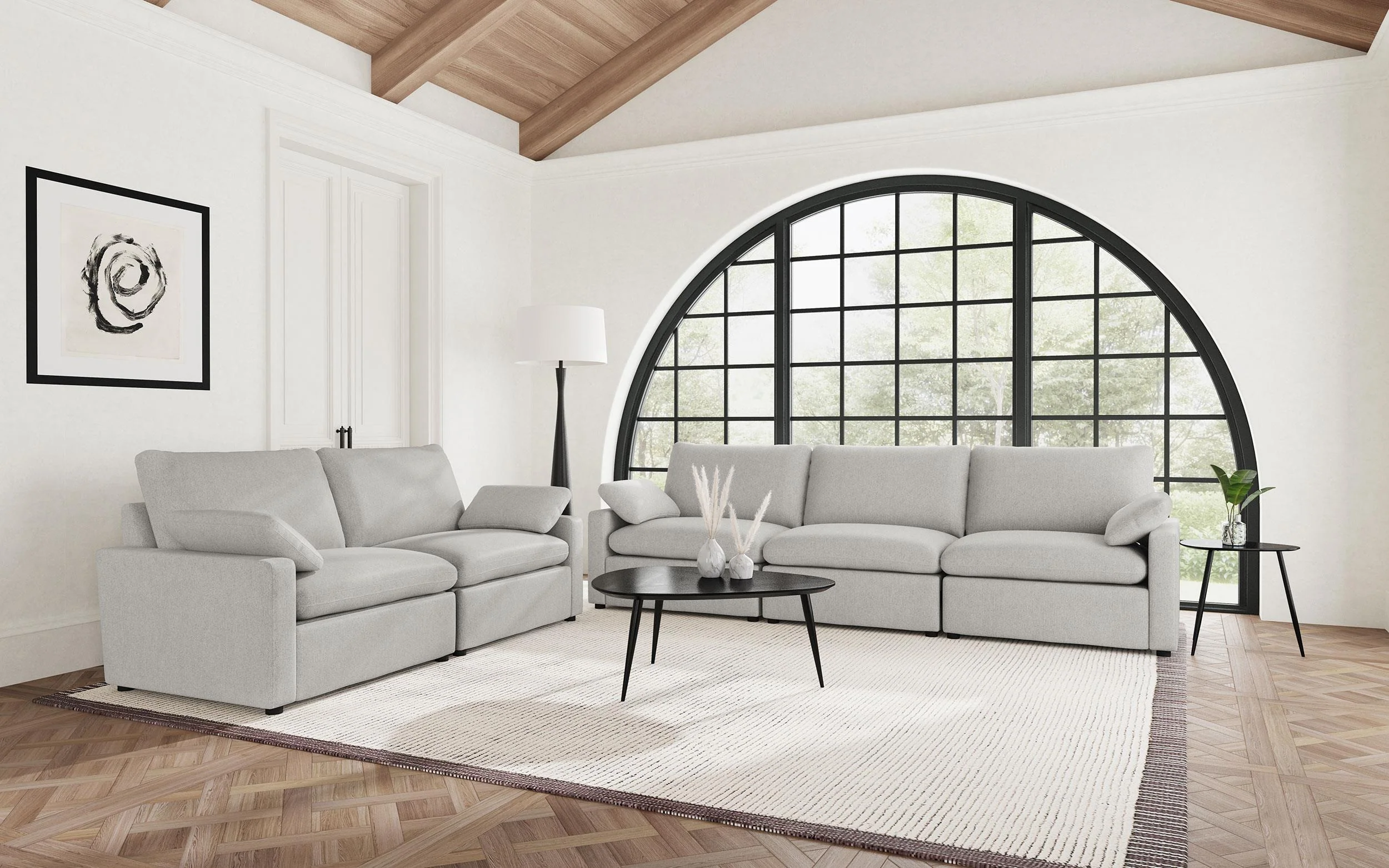 Collins Modular Power Sofa in Grey - Image 14
