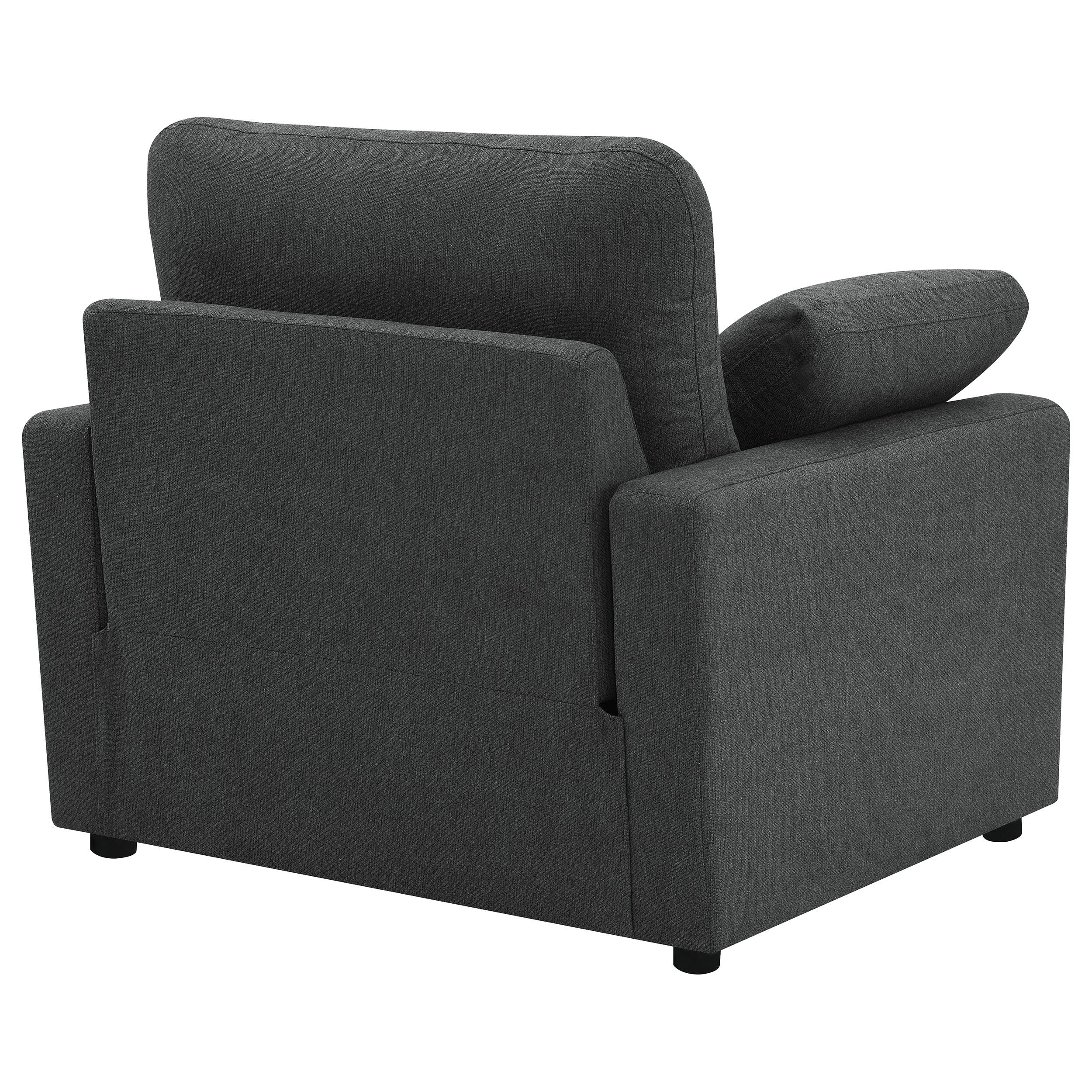 Collins Upholstered Power Recliner Chair Dark Grey - Image 10