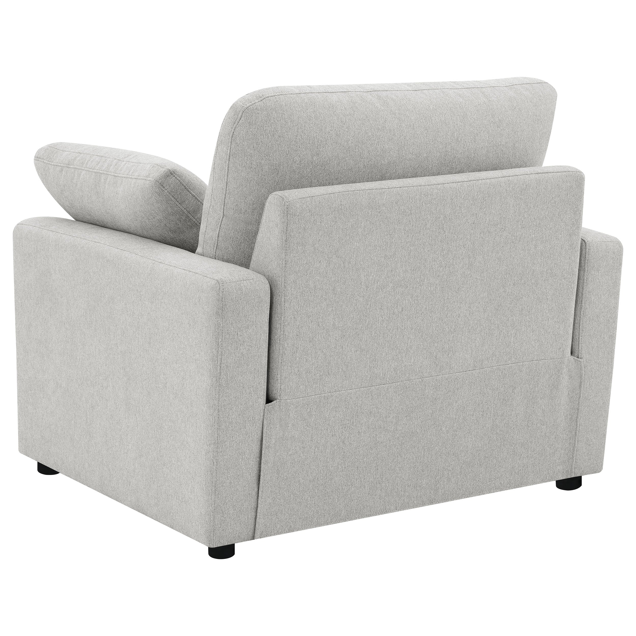 Collins Upholstered Power Recliner Chair in Grey - Image 10
