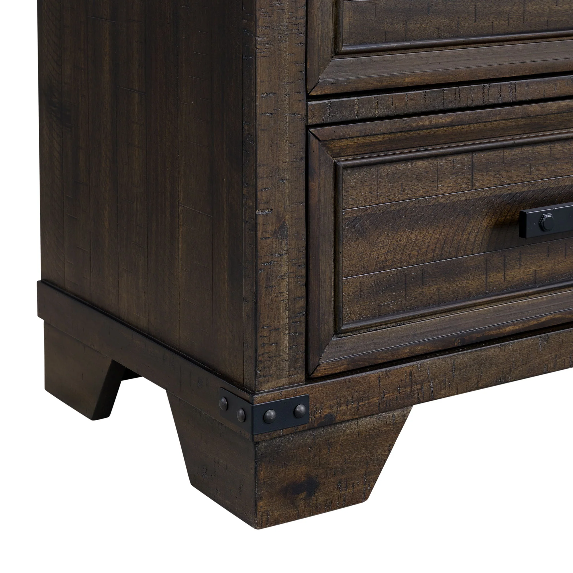 Colorado City - 2-Drawer Nightstand With USB - Charcoal - Image 6