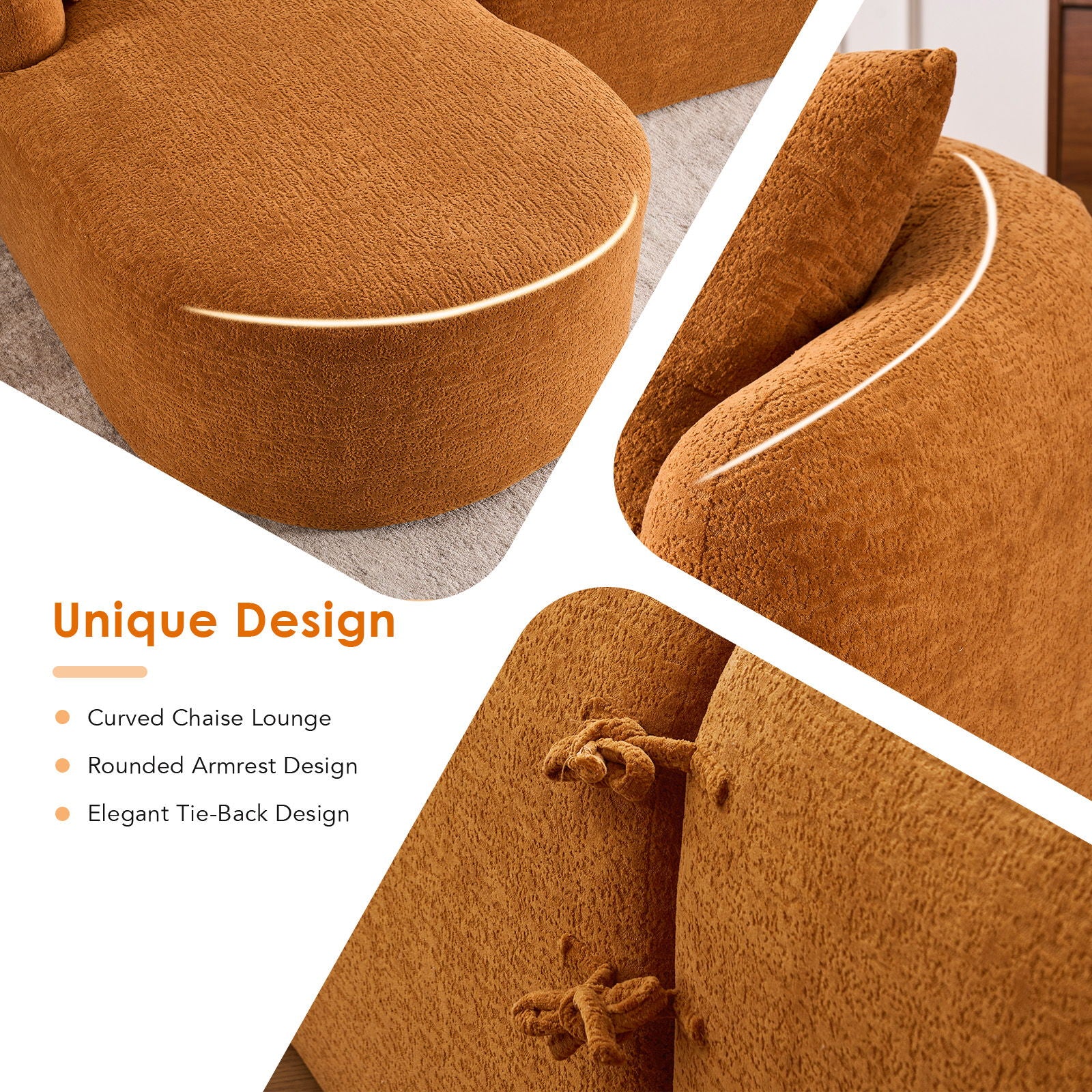 Combined Sofa With 4 Pillows - Image 24