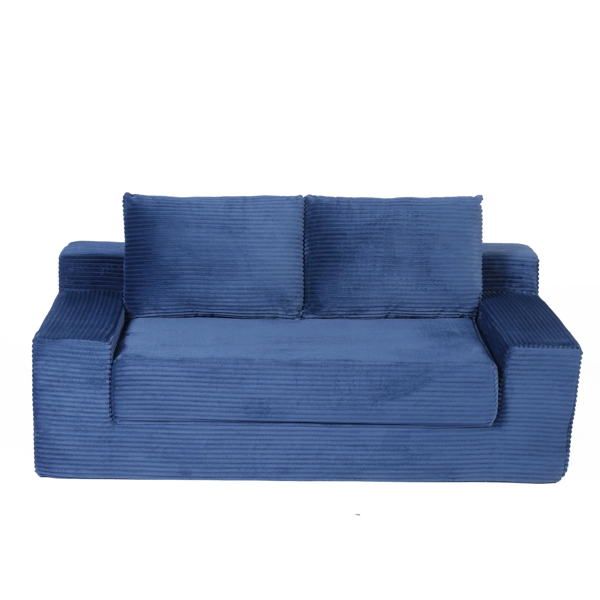 Comfortable Deep Seat Loveseat Sofa Bed, Reversible Cushion With Pillows - Image 4