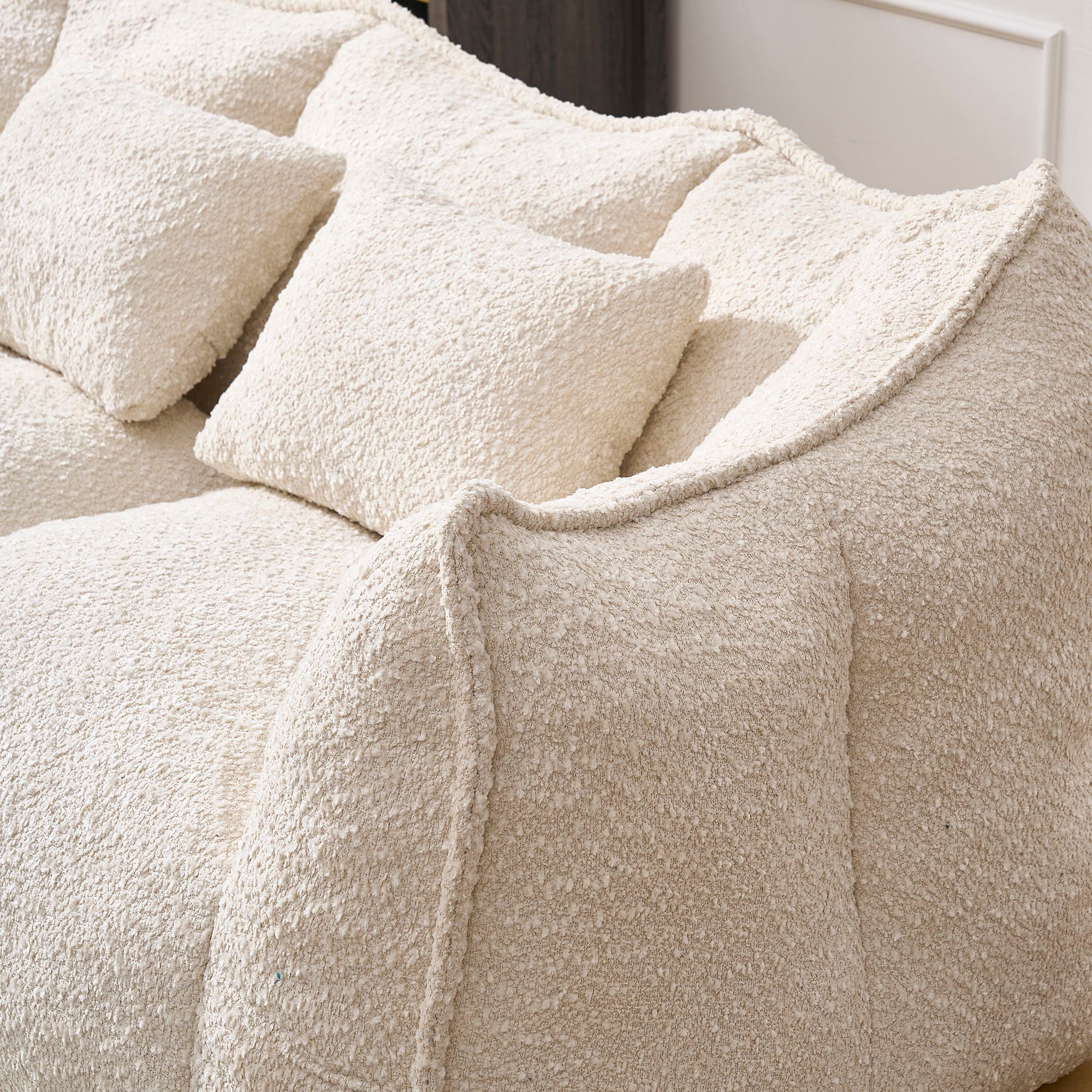 Comfortable Dual Beanbag Chair With High Resilience Foam Core For 2 People - Image 17