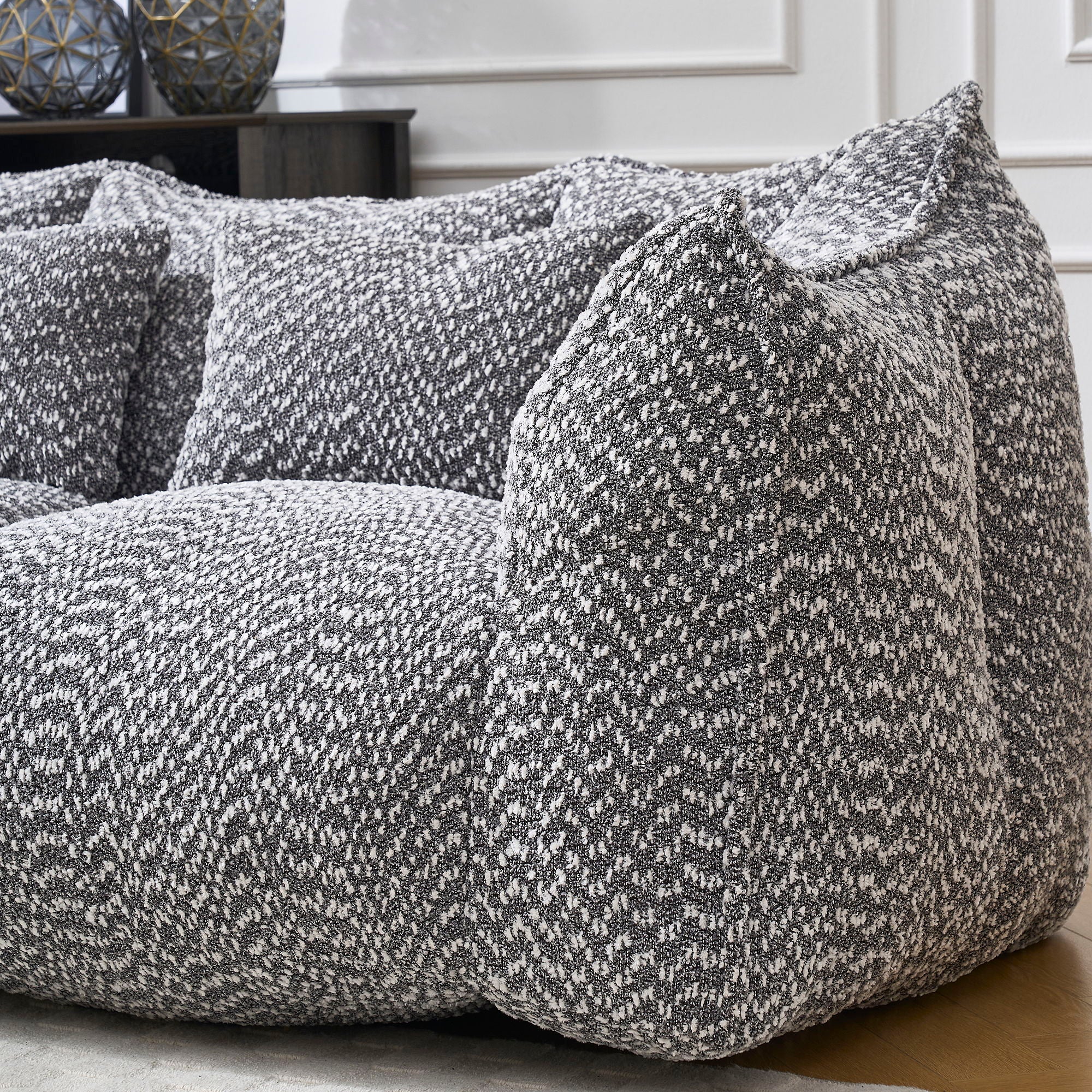 Comfortable Dual Beanbag Chair With High Resilience Foam Core For 2 People - Image 29