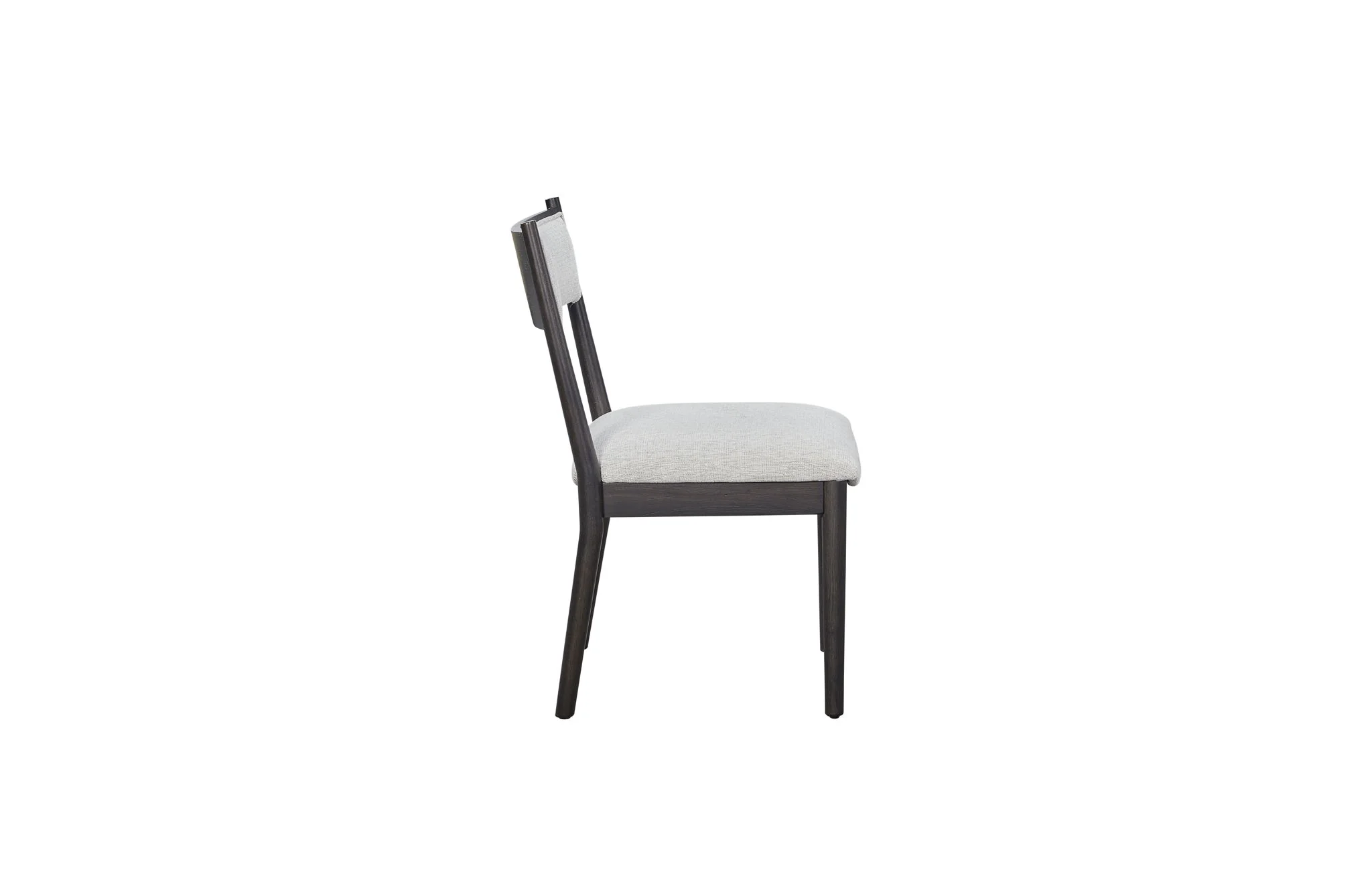 Comfortable Upholstery Cresent Chair (Set of 2) - Peppercorn - Image 2