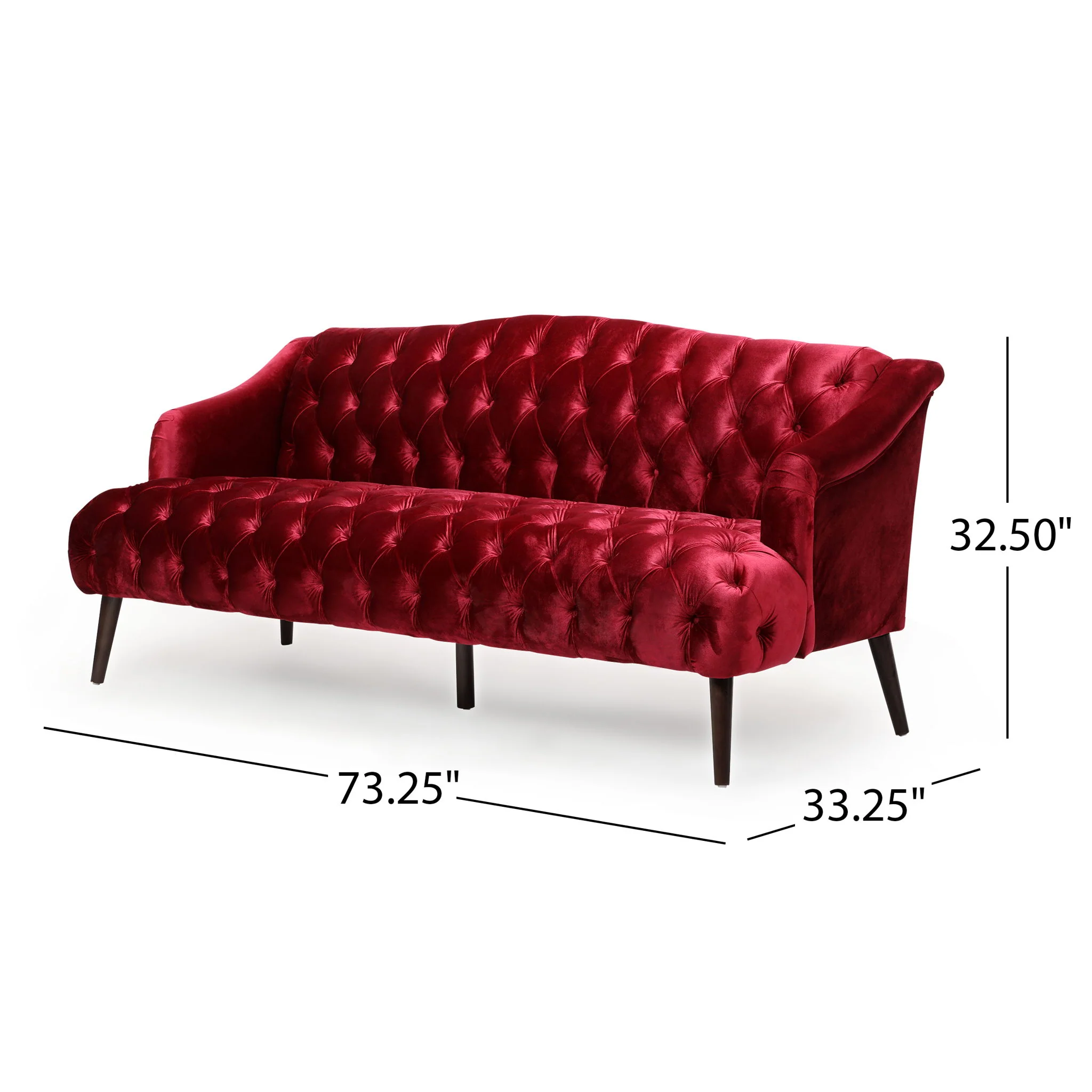 Comfy 3 Seat Sofa With Wooden Legs, For Living Room And Study - Image 26