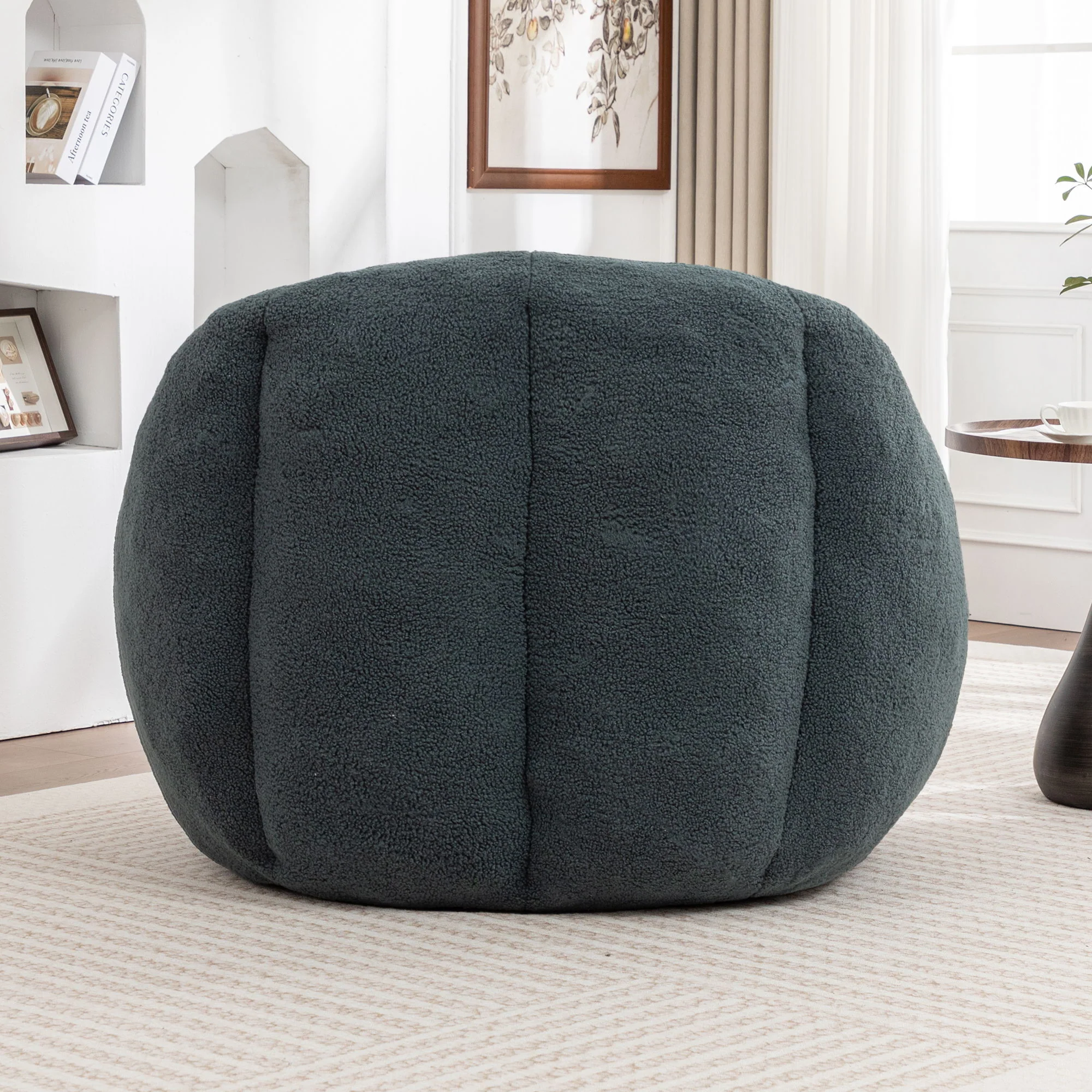 Comfy Bean Bag Chair With Memory Foam Filler, Tufted Soft - Image 32