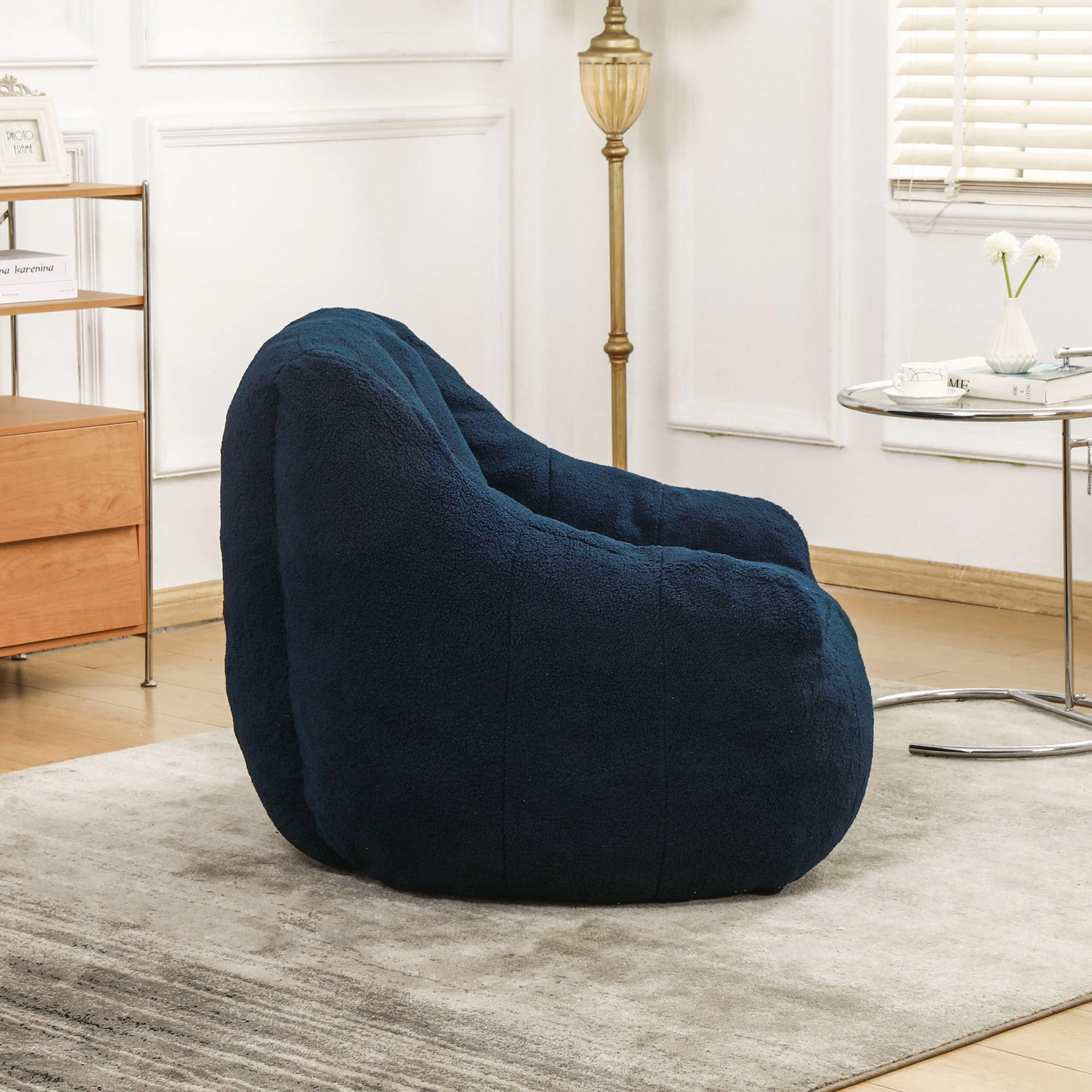 Comfy Bean Bag Chair With Memory Foam Filler, Tufted Soft - Image 35