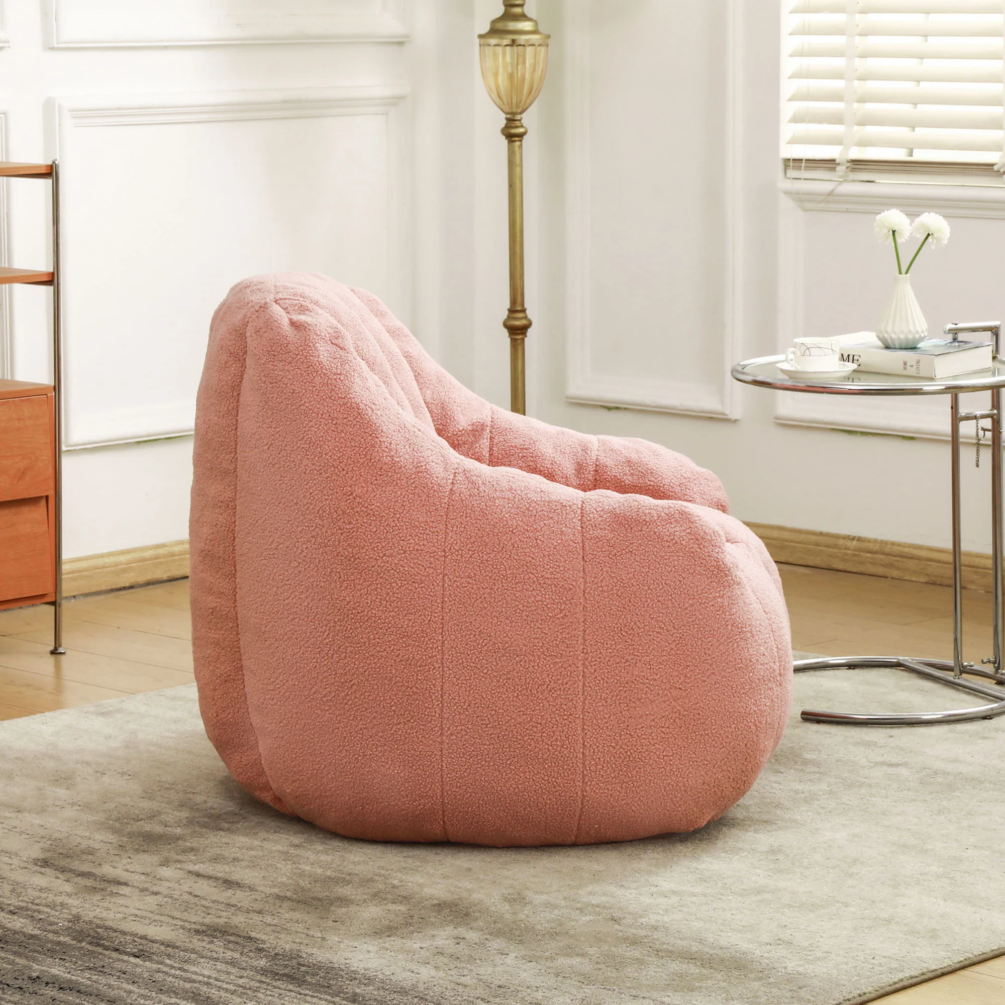 Comfy Bean Bag Chair With Memory Foam Filler, Tufted Soft - Image 56