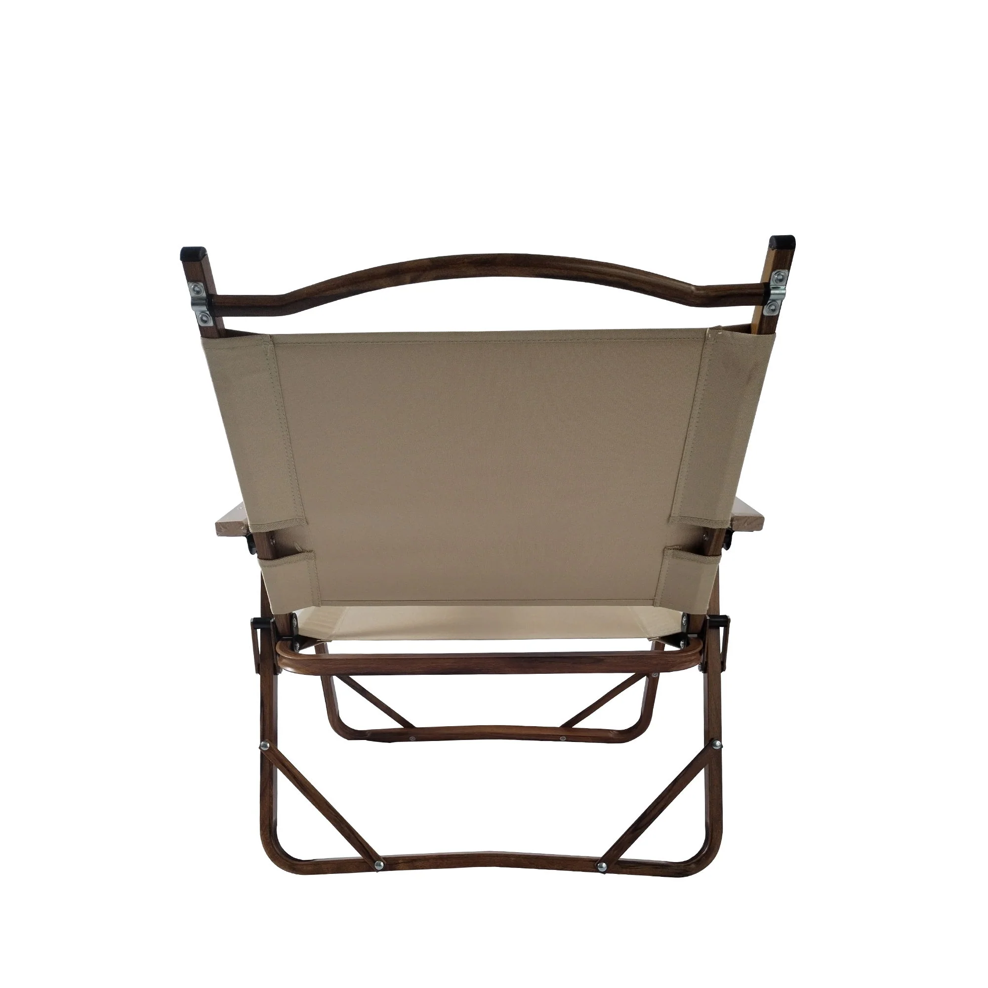 Comfy Foldable And Portable Chair With Armrests, Indoor And Outdoor (Set of 4) - Brown - Image 5