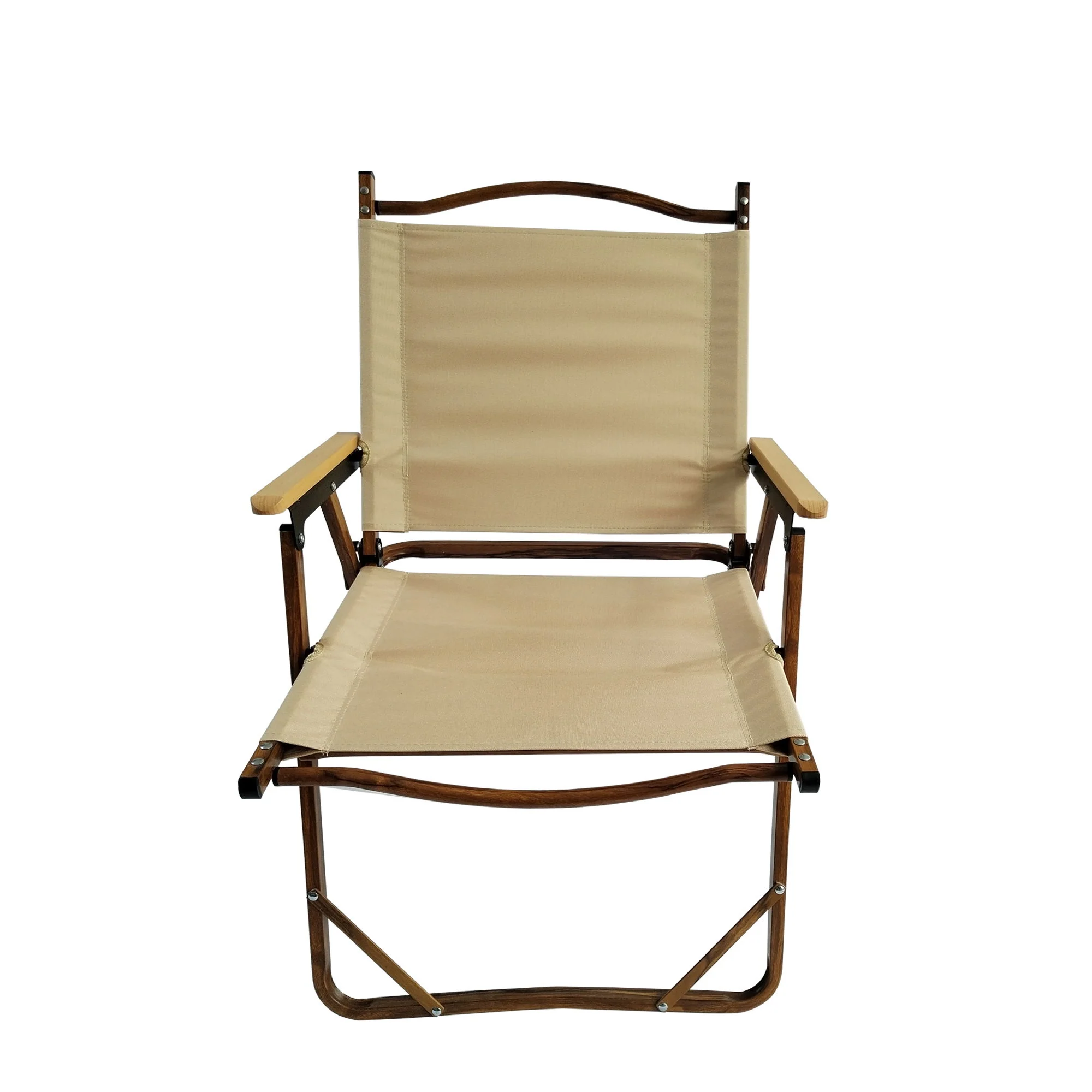 Comfy - Foldable And Portable Chair With Armrests, Indoor And Outdoor Universal (Set of 4) - Brown - Image 8