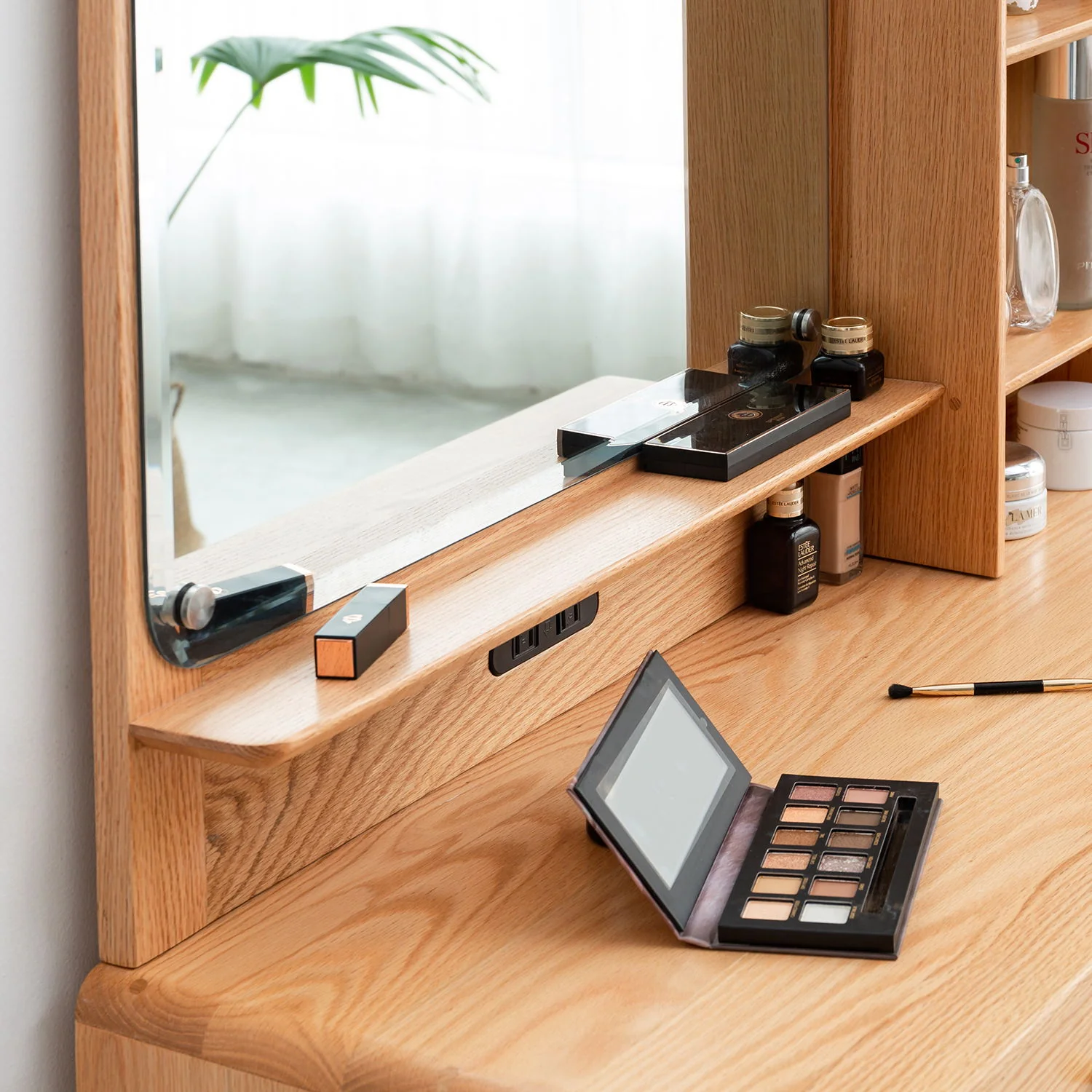 Compact Table Dresser, Accessories Storage Width Drawer - Natural - Image 7