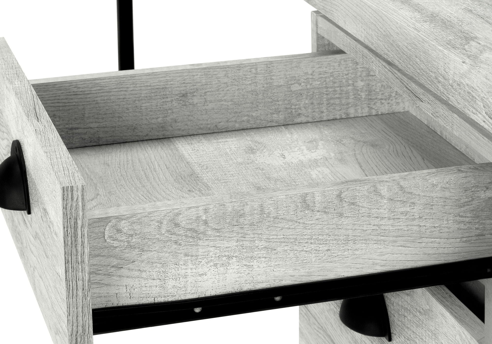 Computer Desk For Home Office, Laptop, 3 Storage Drawers, Contemporary & Moder - Image 4