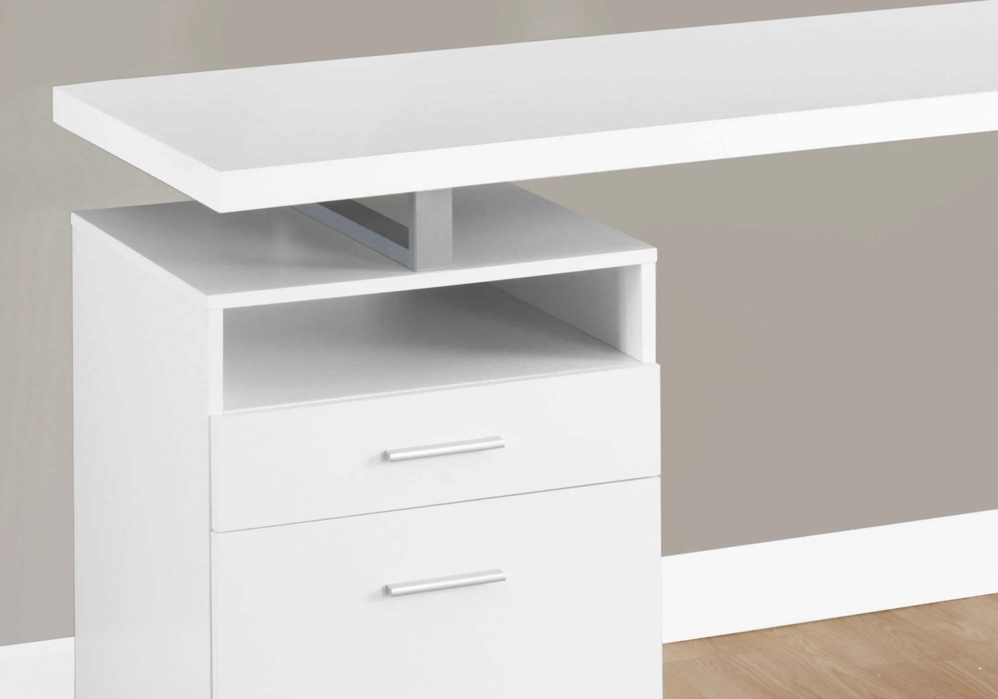 Computer Desk For Home Office, Laptop, Left Right Set - Up, Storage Drawers, Contemporary & Modern - Image 7
