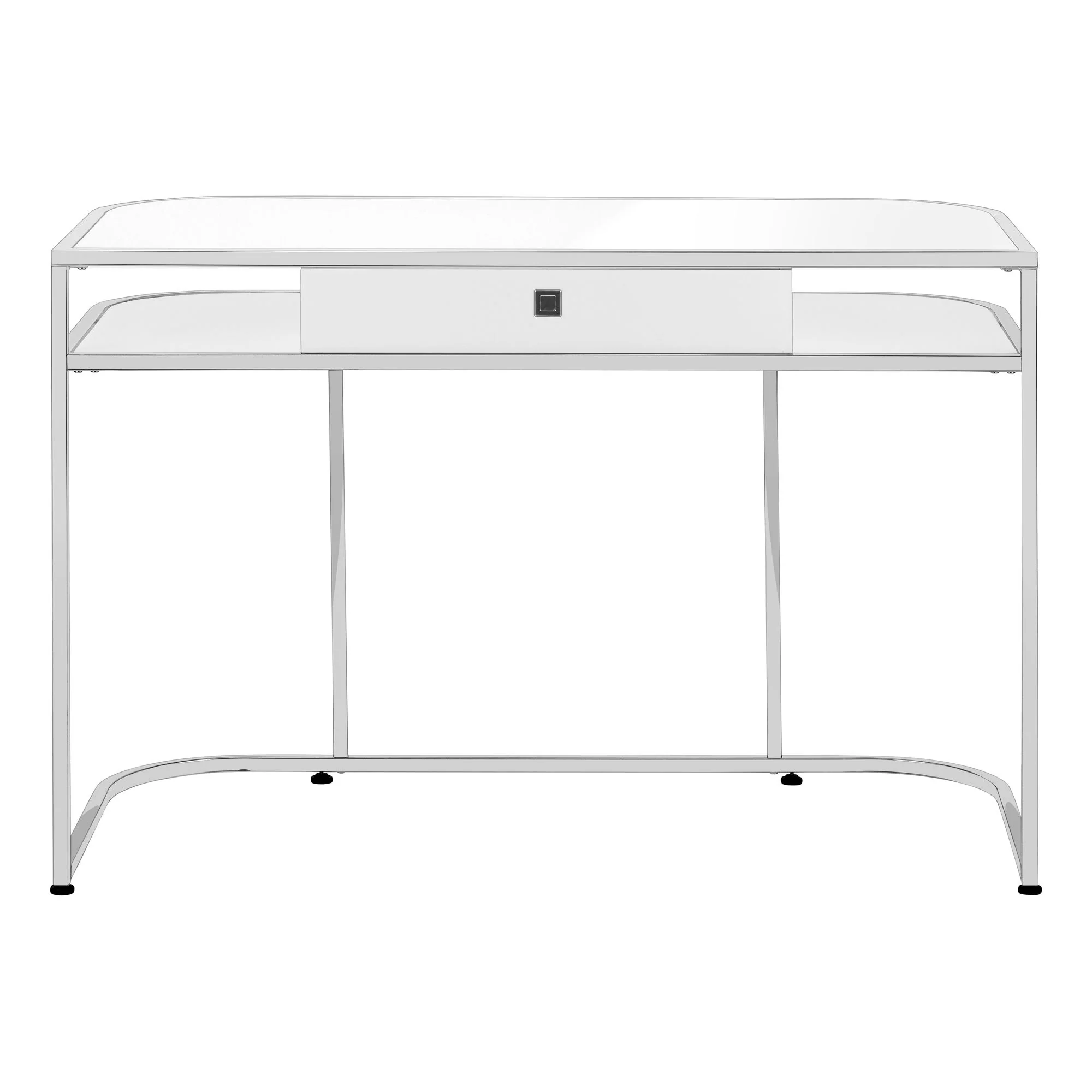 Computer Desk For Home Office, Laptop, Storage Drawers, Contemporary And Modern - White - Image 3