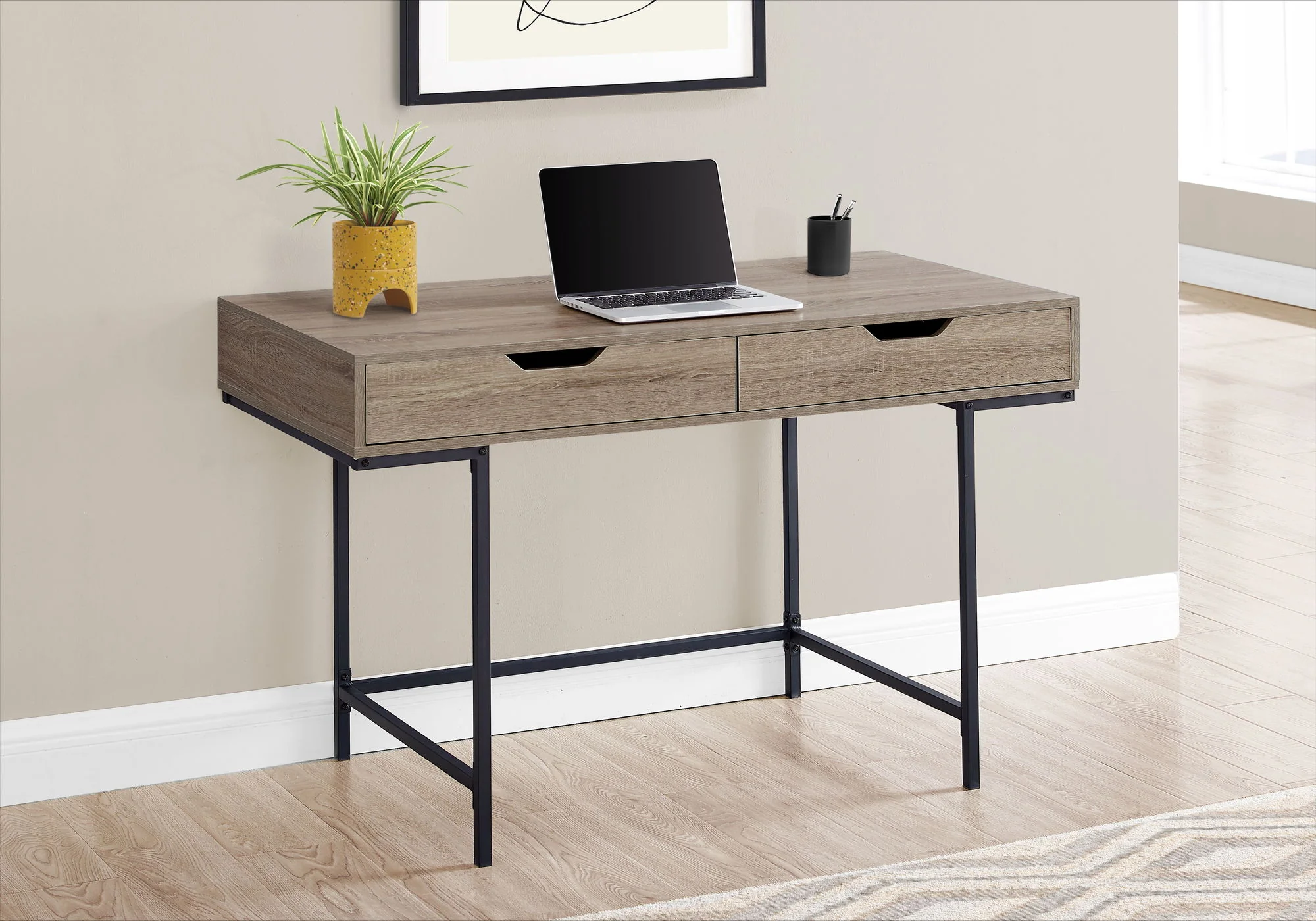 Computer Desk For Home Office, Laptop, Storage Drawers, Contemporary & Modern - Image 19