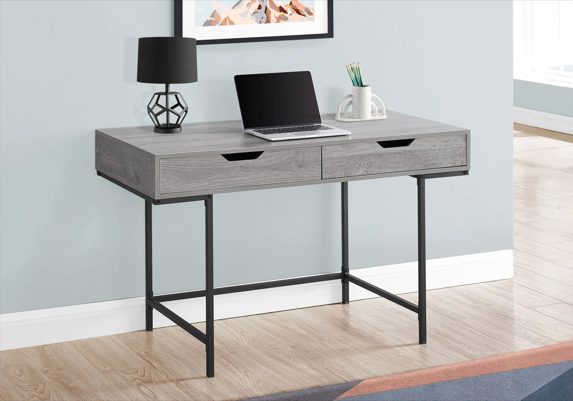Computer Desk For Home Office, Laptop, Storage Drawers, Contemporary & Modern - Image 35