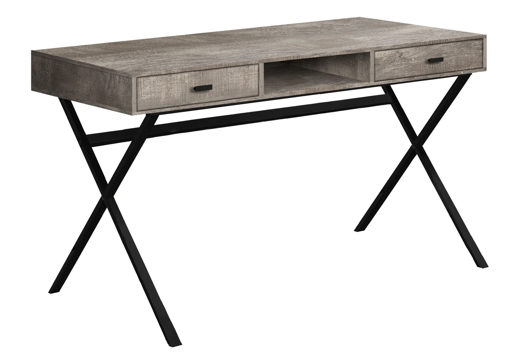 Computer Desk For Home Office, Laptop, Storage Drawers, Glossy Contemporary & Modern - Image 4