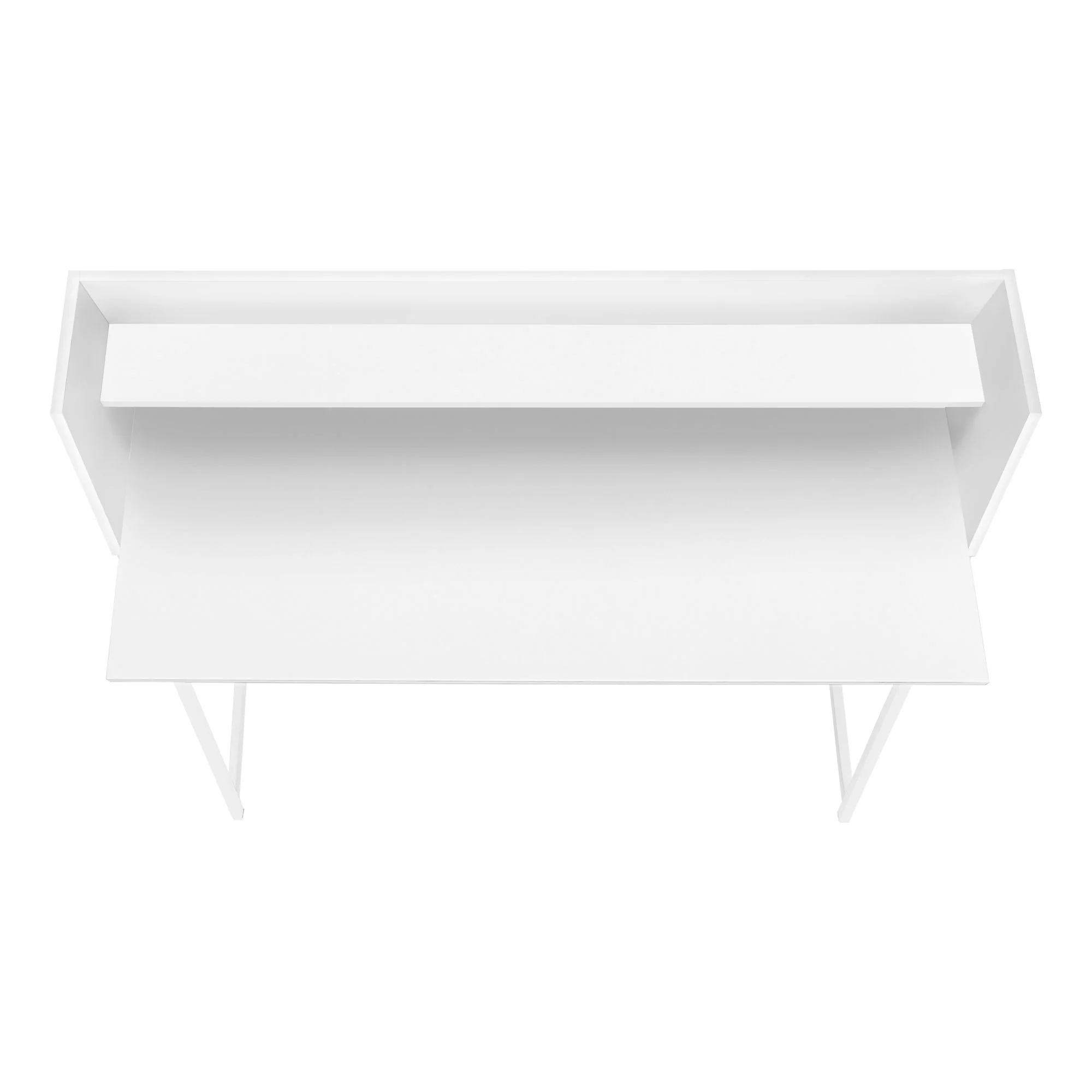 Computer Desk For Home Office, Laptop, Storage Shelves, Marble Look Contemporary & Modern - Image 45