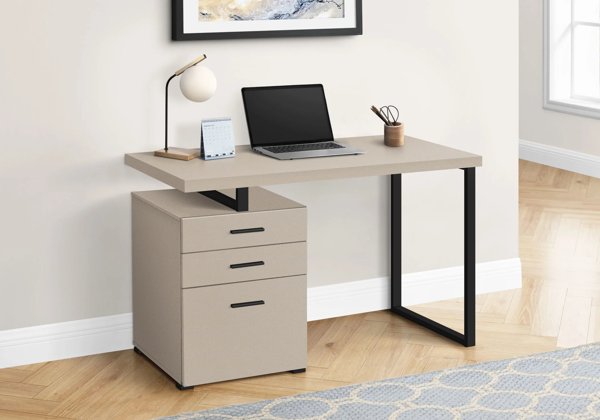 Computer Desk For Home Office, Left, Right Set - Up, Ample Storage Drawers - Image 3