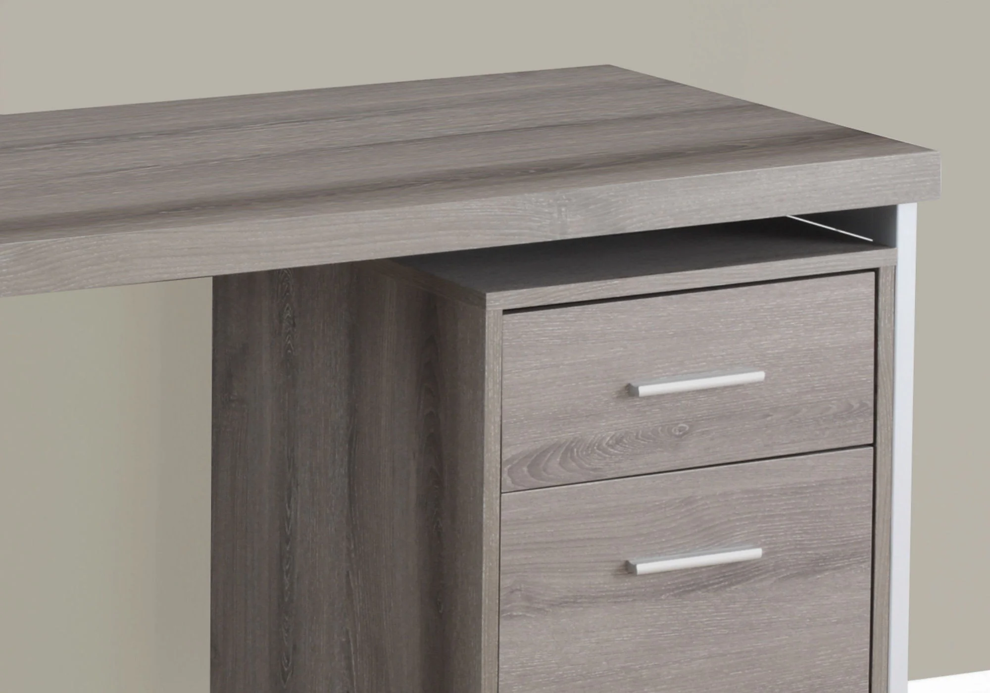 Computer Desk For Home Office, Left, Right Set - Up, Storage Drawers, Modern Design - Image 3