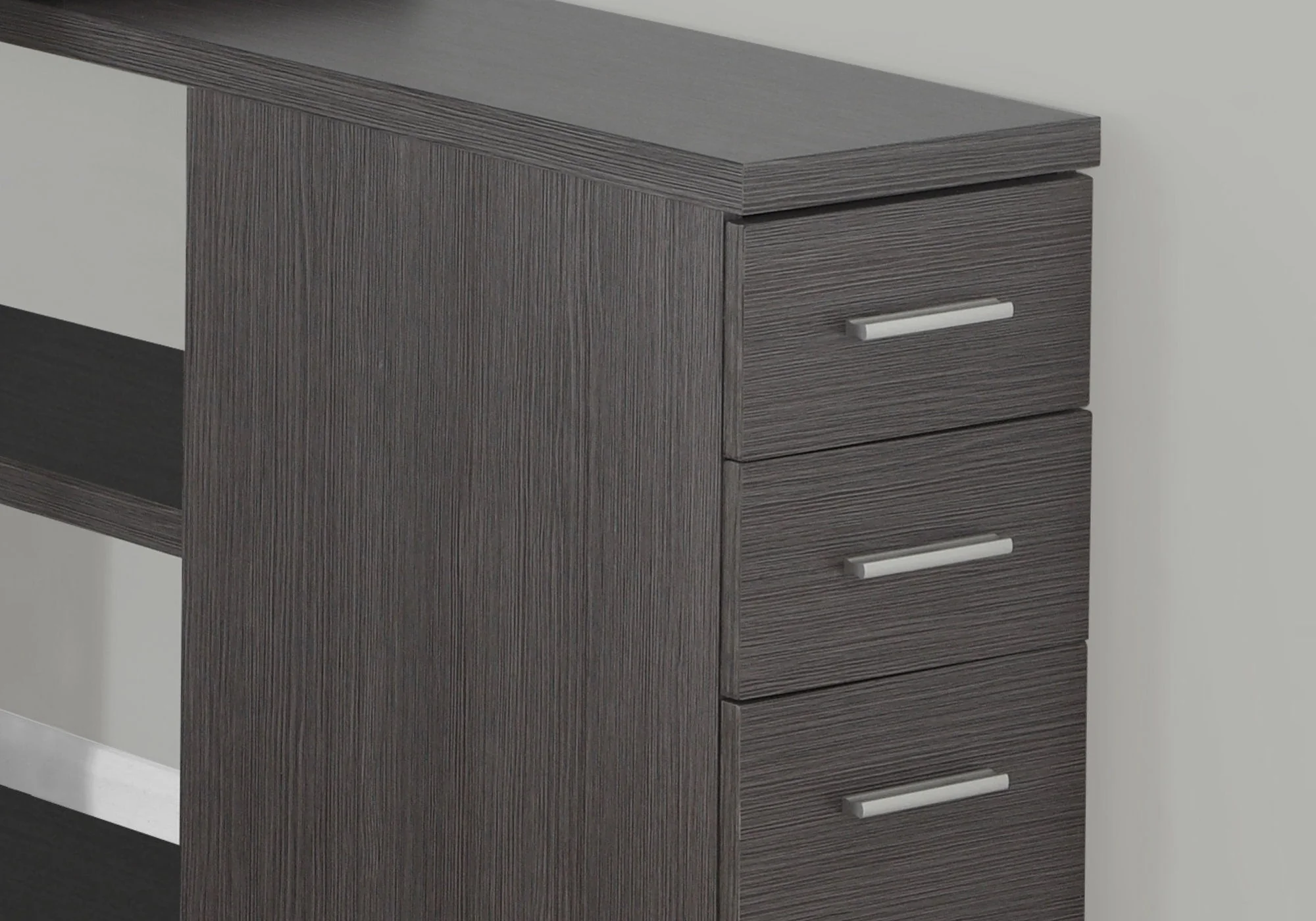 Computer Desk, Home Office, Corner, Left, Right Set - Up, Storage Drawers, L Shape, Laptop, And Contemporary & Modern - Image 12