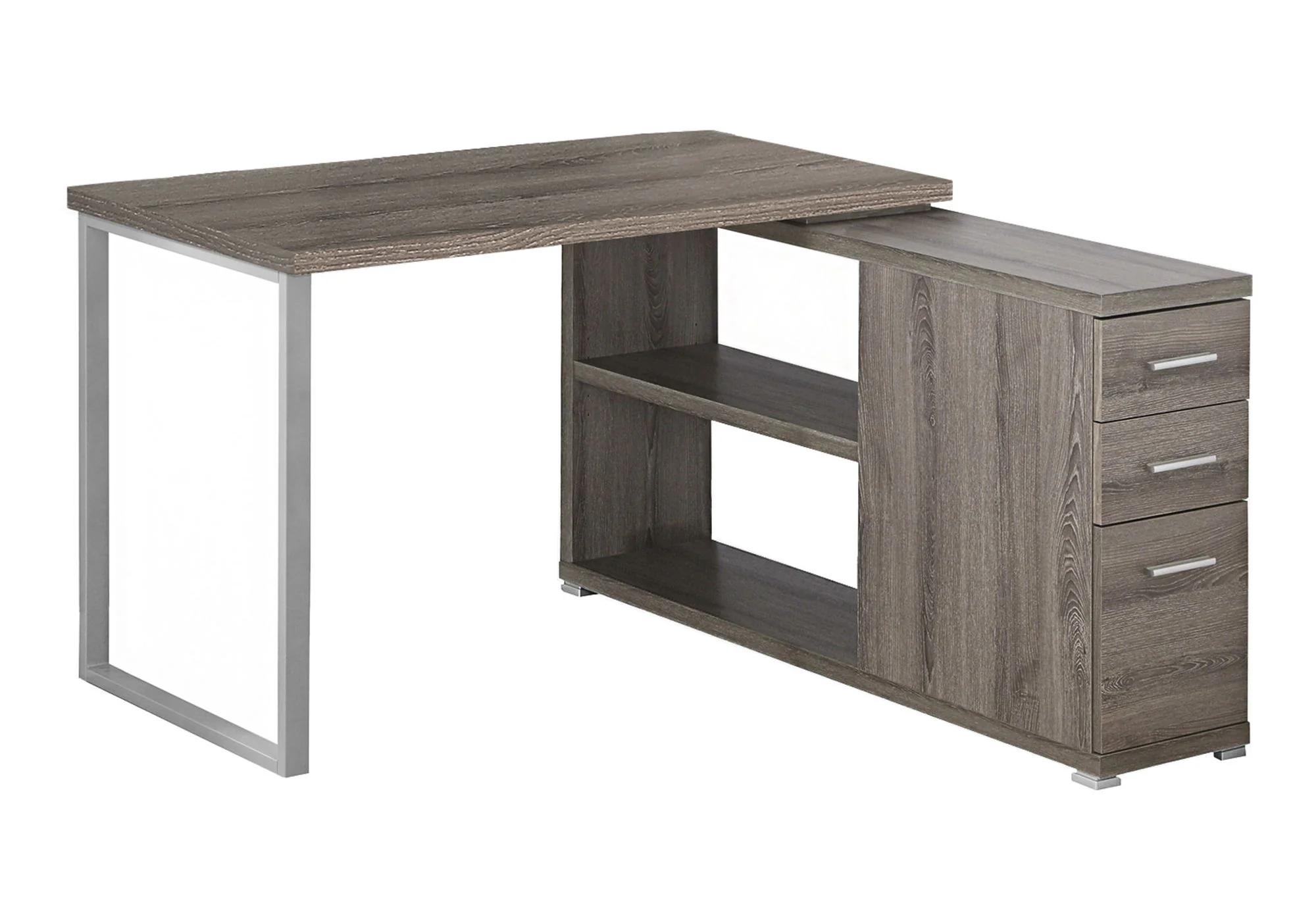 Computer Desk, Home Office, Corner, Left, Right Set - Up, Storage Drawers, L Shape, Laptop, And Contemporary & Modern - Image 2