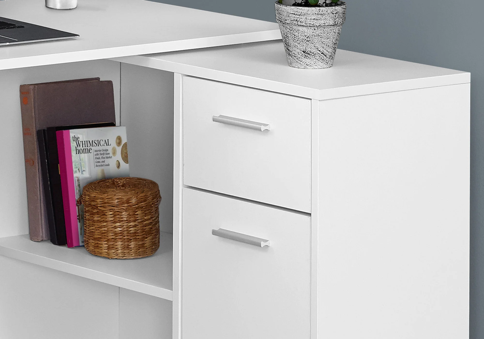 Computer Desk, Home Office, Corner, Storage Drawers, L Shape, Contemporary & Modern - Image 5