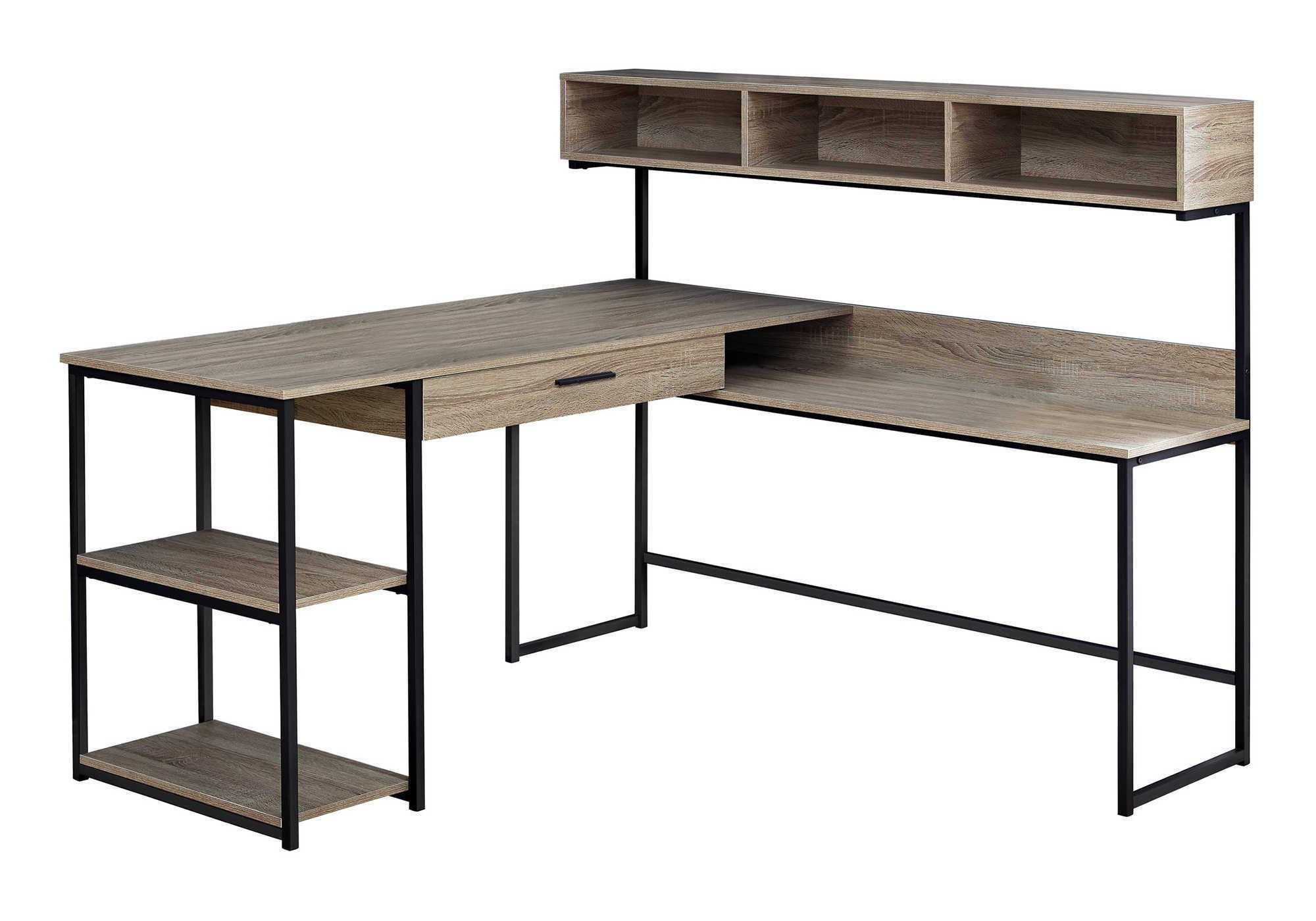 Computer Desk, Home Office, Corner, Storage Drawers, L Shape, Laptop, Contemporary & Modern - Image 2