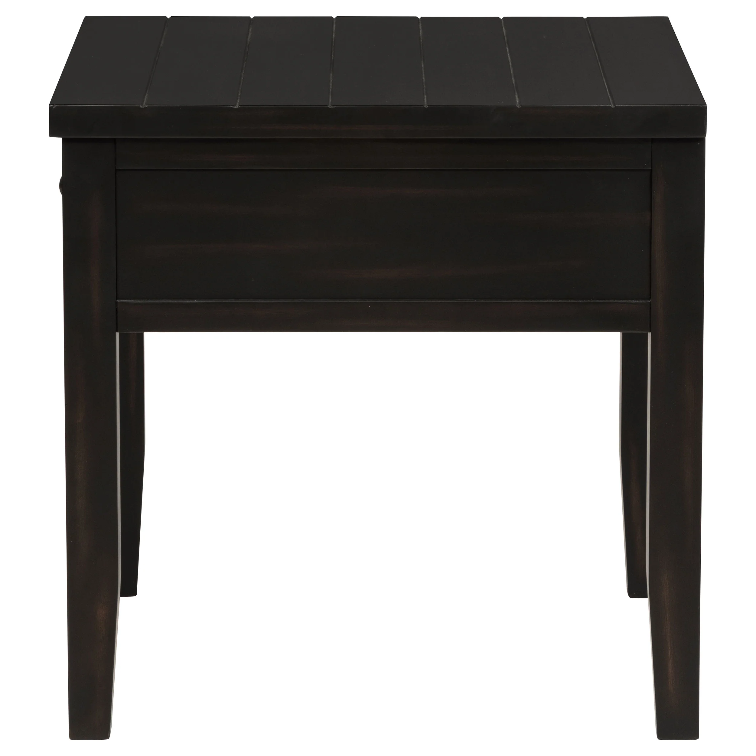 Concord 1-Drawer Square End Table, Distressed Java - Image 5