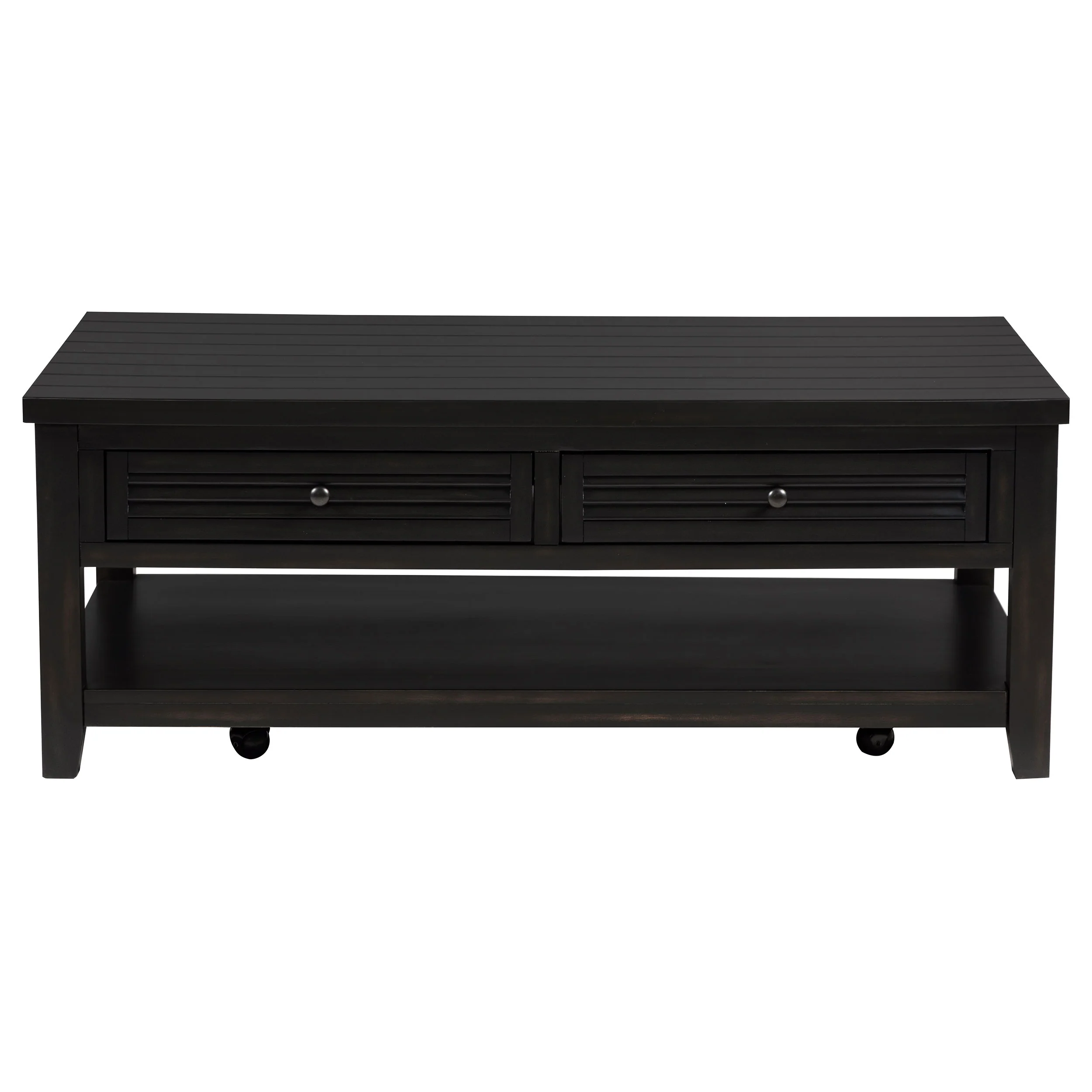 Concord 2-Drawer Coffee Table, Distressed Java - Image 3