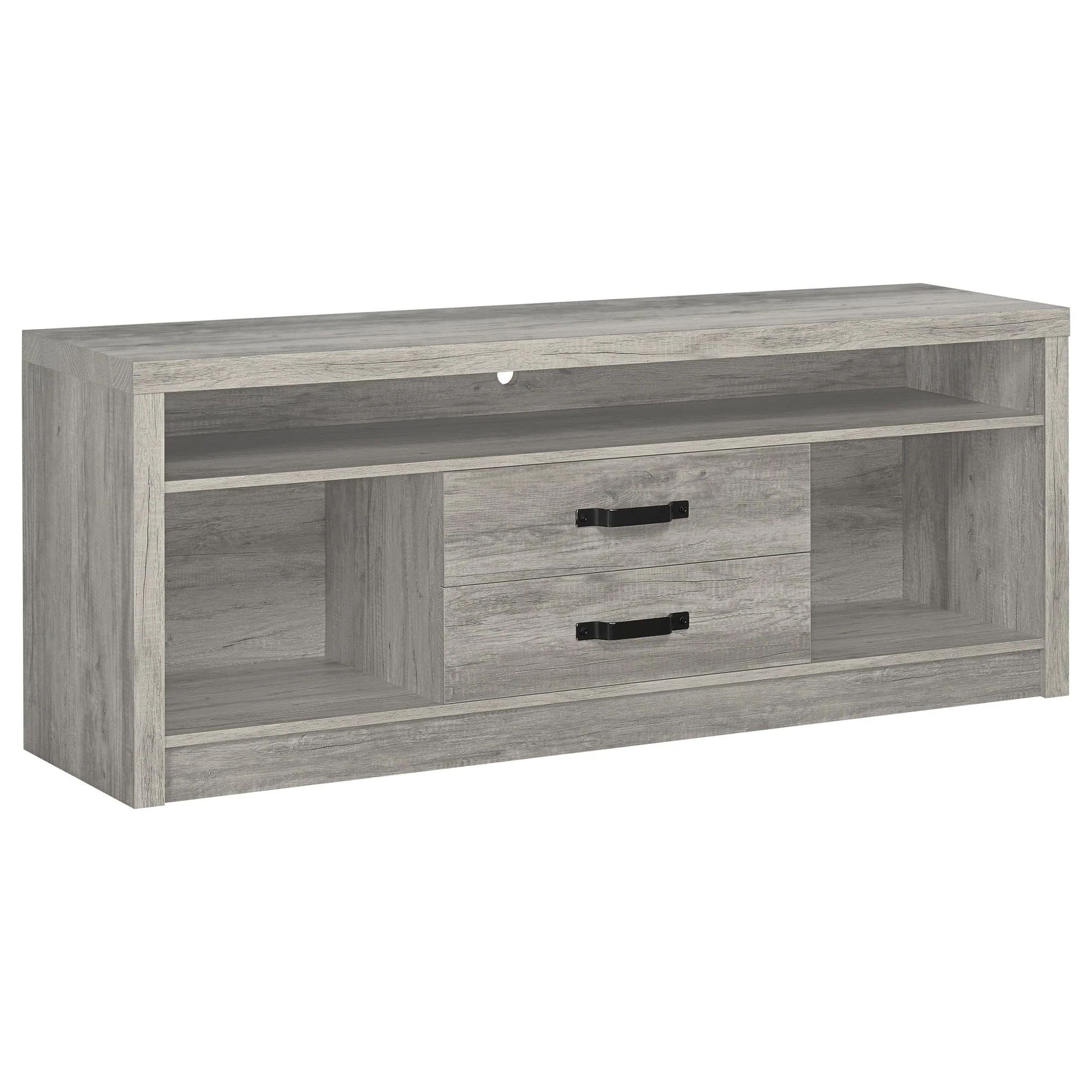 Conifer - 3 Piece TV Entertainment Center With Storage - Gray - Image 2