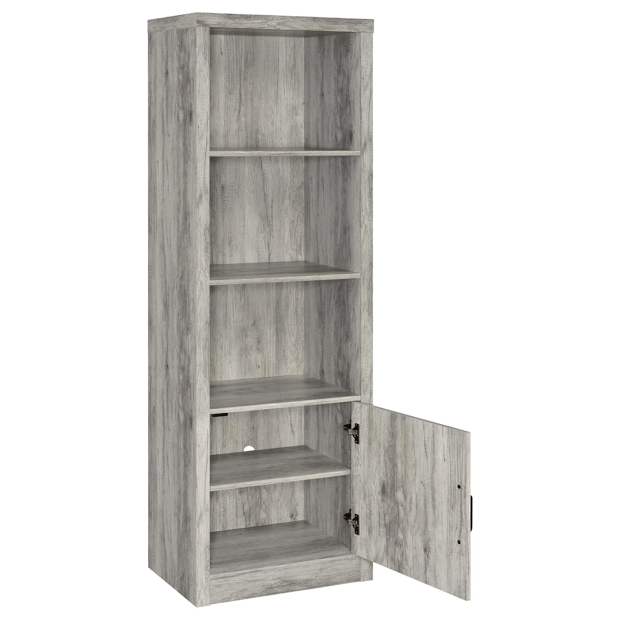 Conifer - 3 Shelf Media Tower - Gray - Image 6