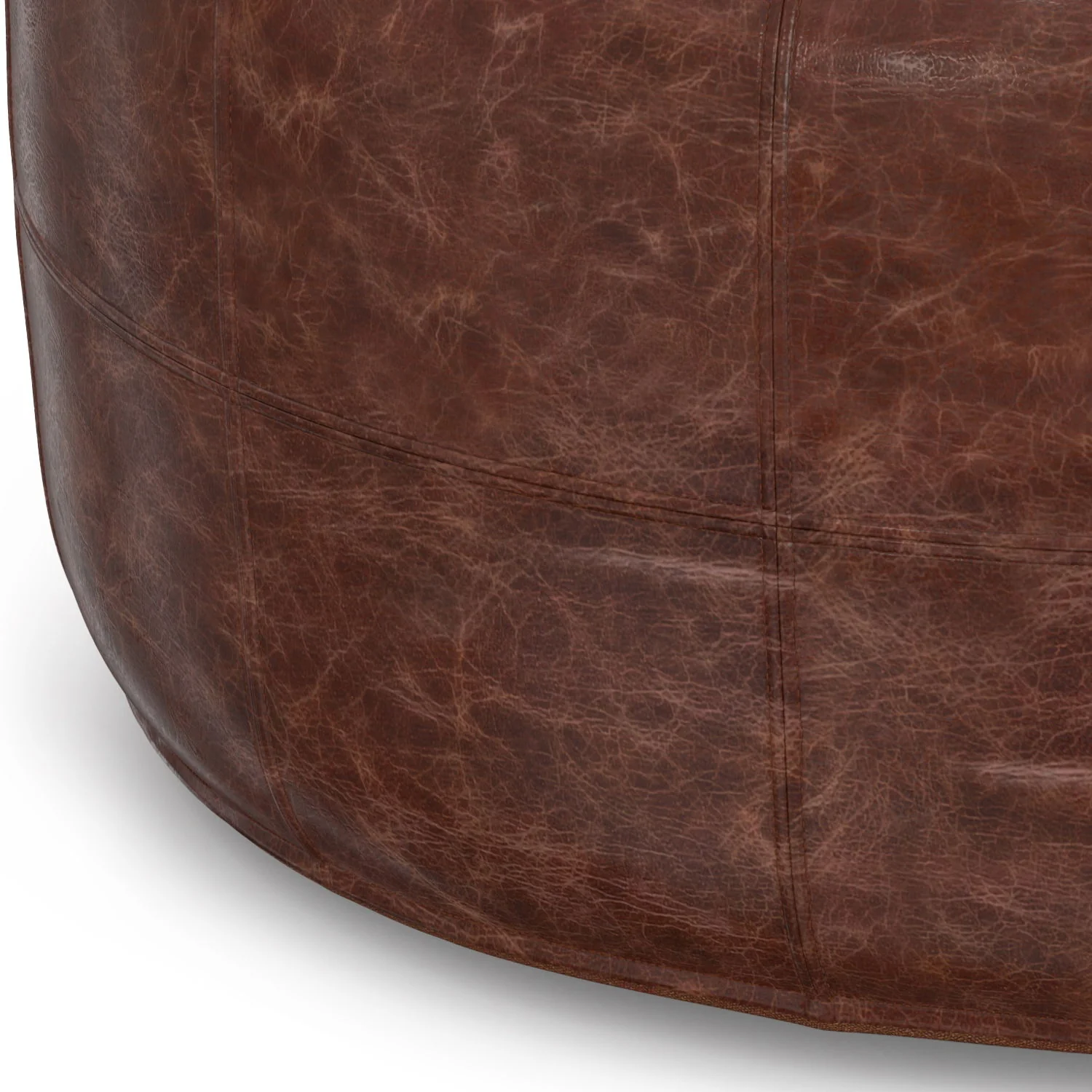 Connor - Handcrafted Round Pouf - Image 25