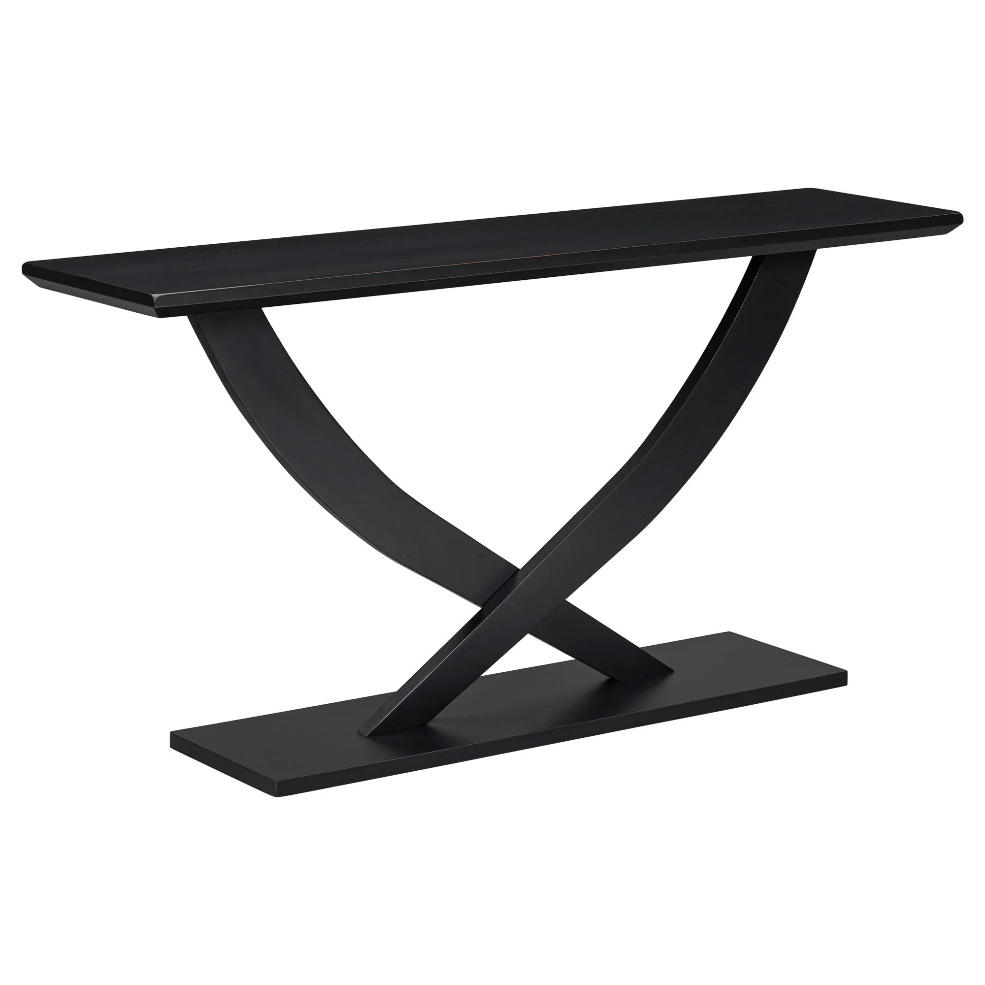 Console Table With Cross Leg Base And Reinforced Support Plate - Image 9