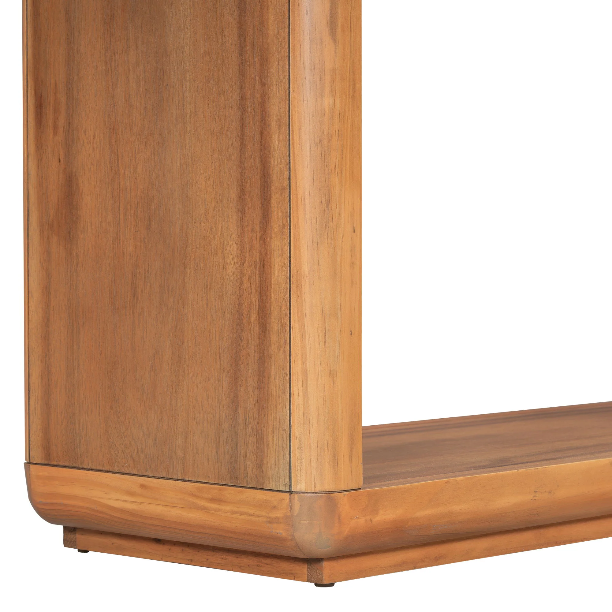 Console Table With Curved Corners And U Base Design - Natural Wood Veneer - Natural - Image 9