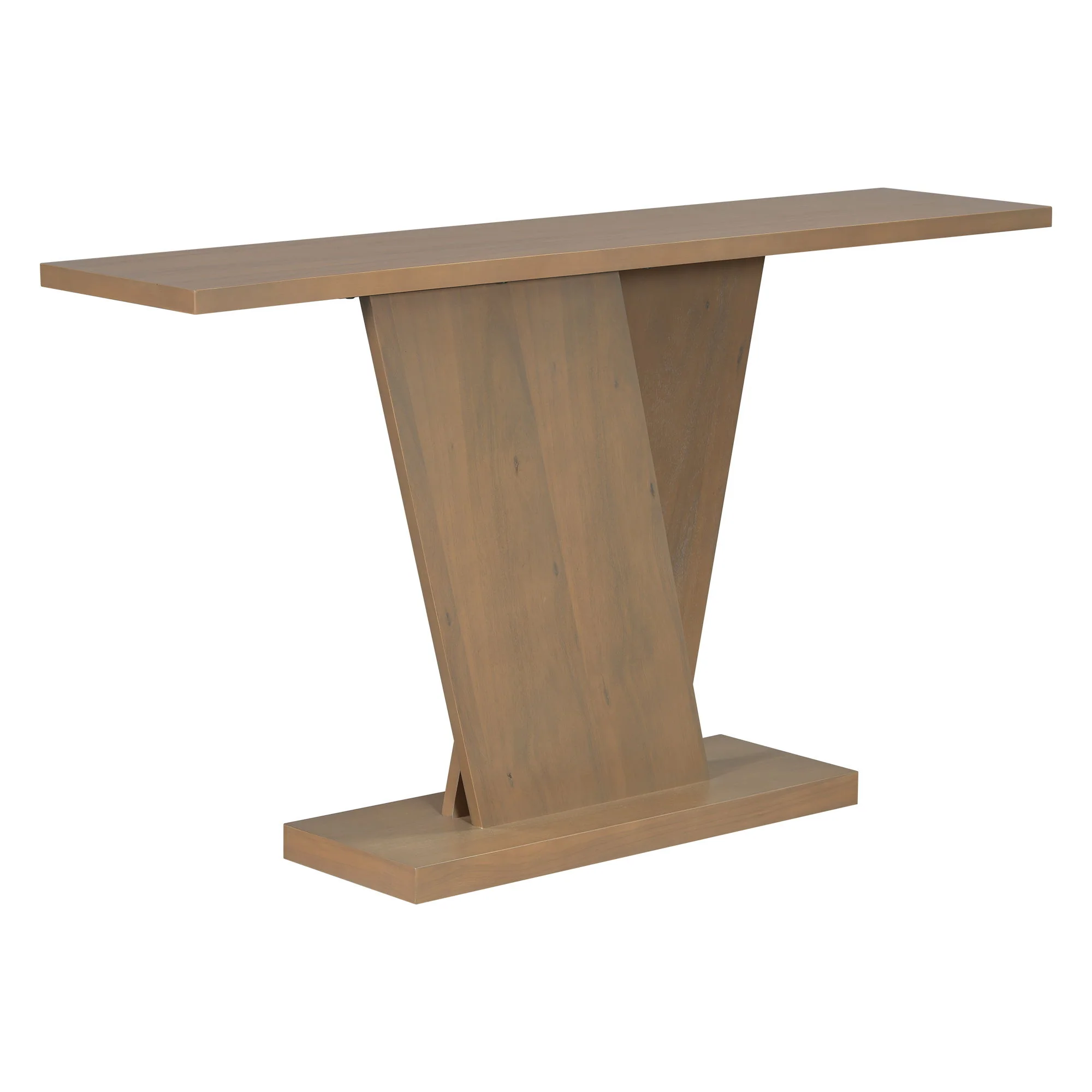 Console Table With V Shape Base, Sculptural Entryway Accent - Image 22