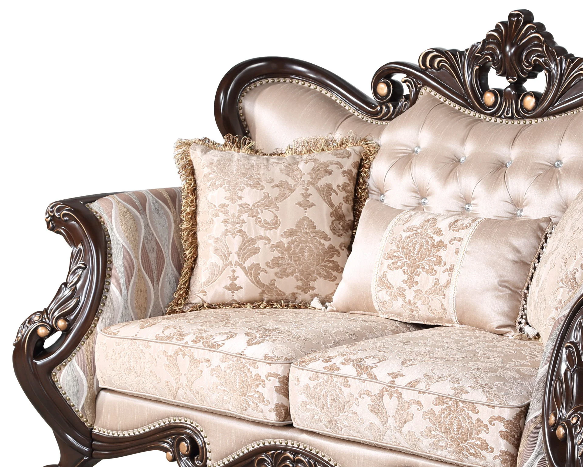 Constantine - Loveseat (KD) - Red / Cherry - Image 3