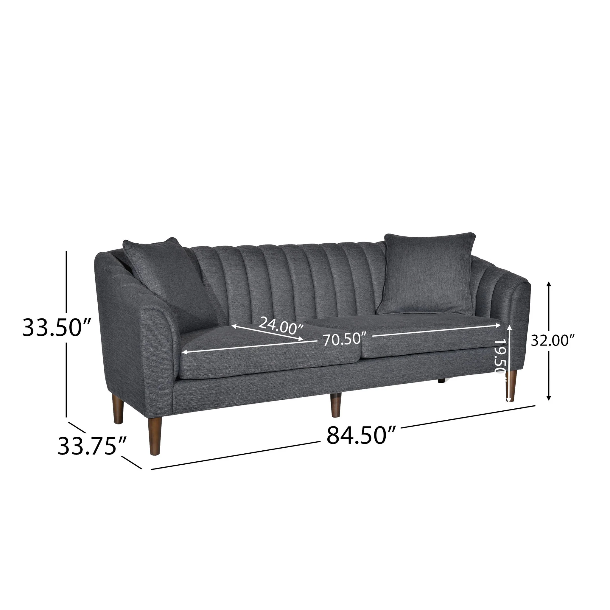Contemporary 3 Seater Sofa With Accents - Image 31