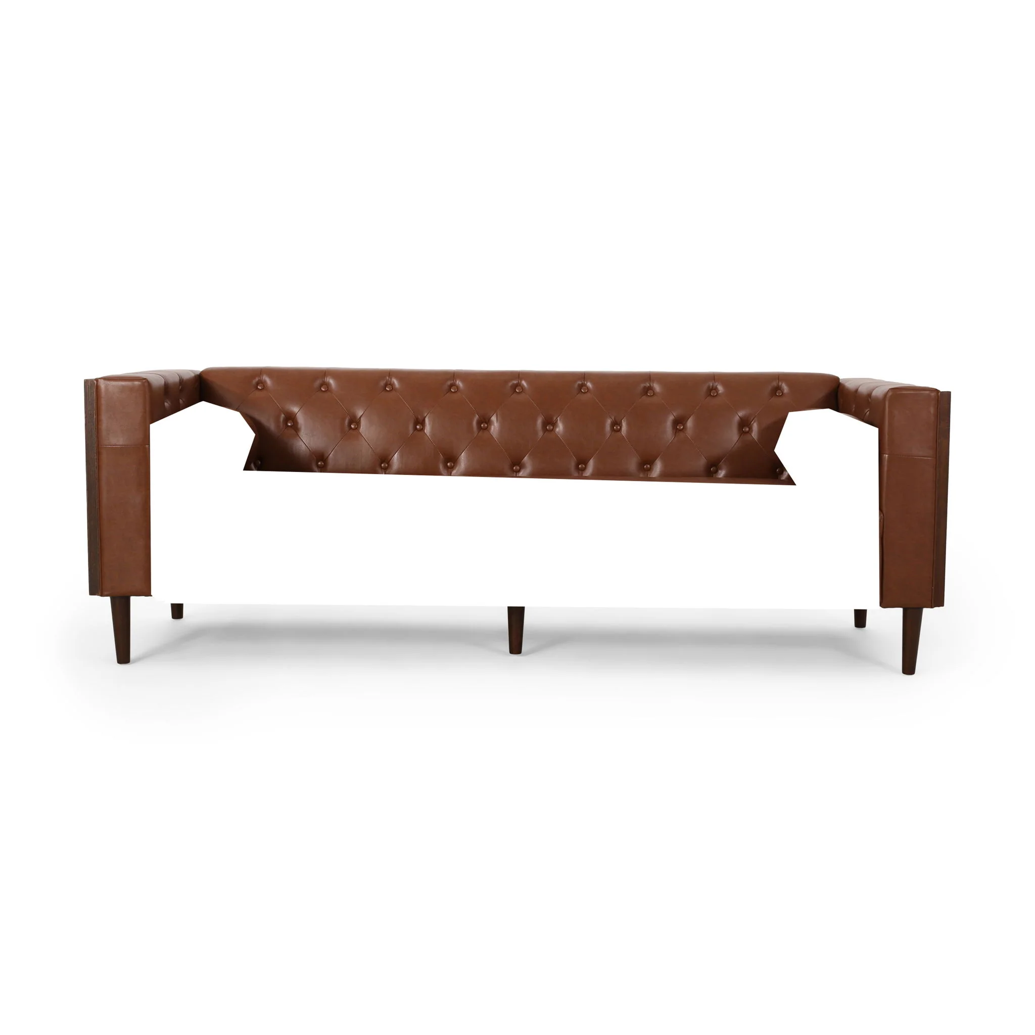 Contemporary 3 Seater Sofa With Tufted Design - Image 22