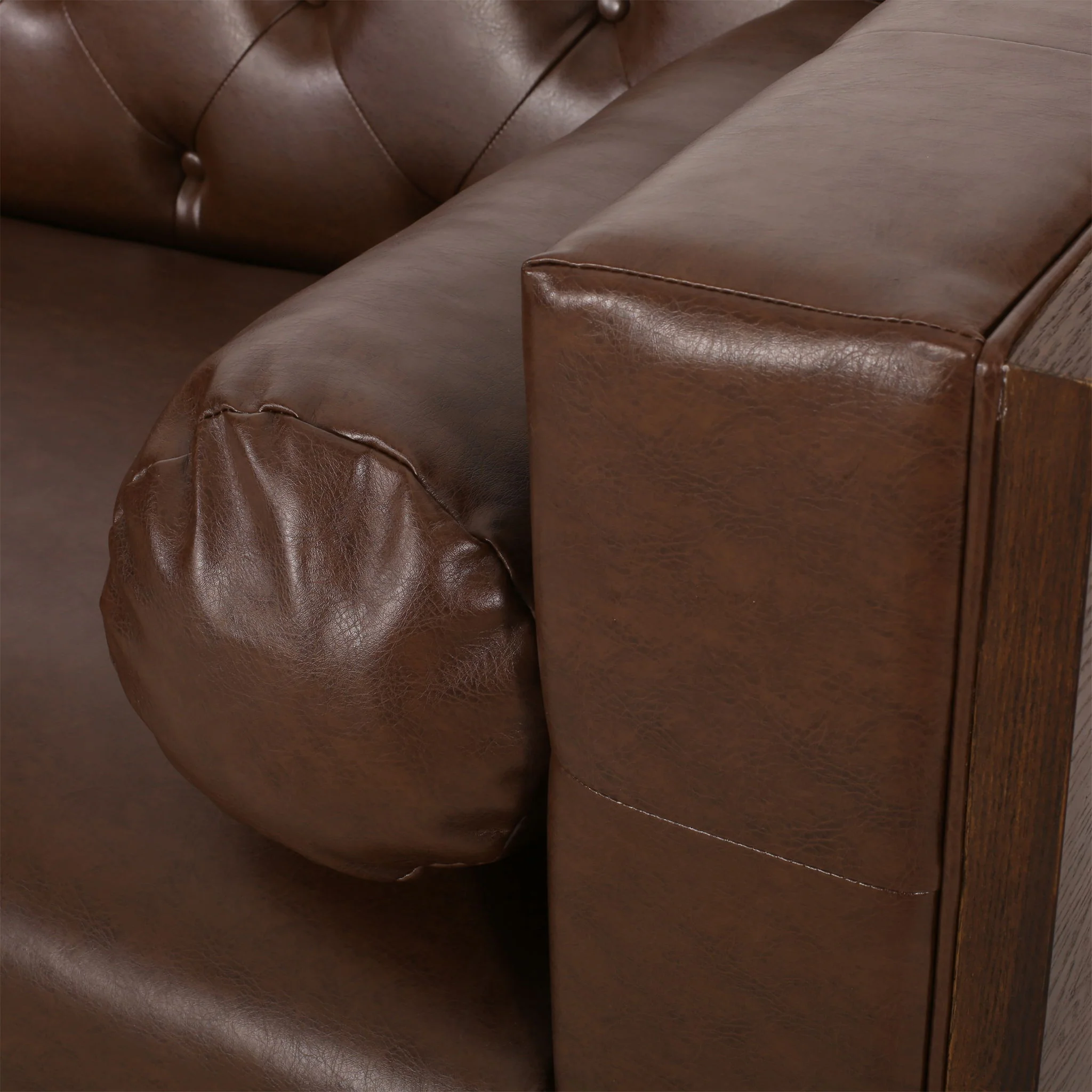 Contemporary 3 Seater Sofa With Tufted Design - Image 24