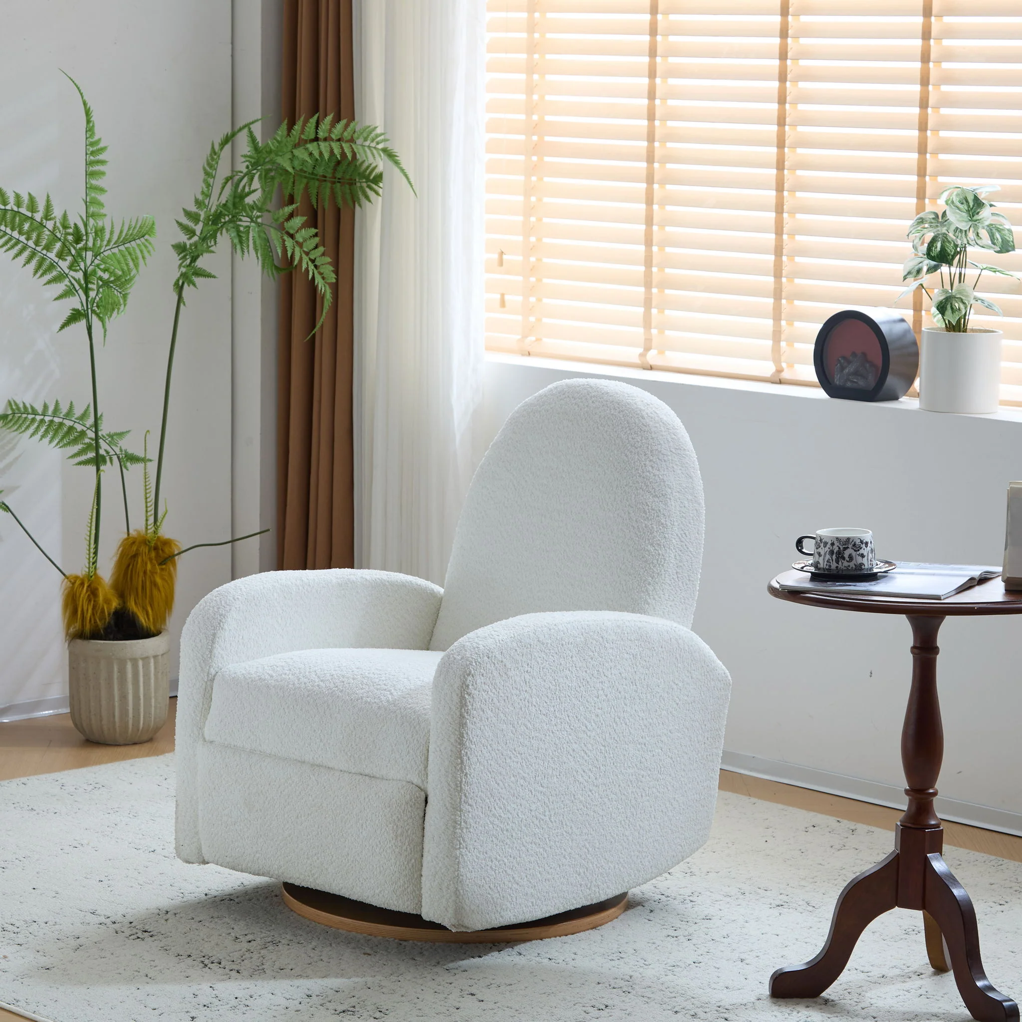 Contemporary 360 Swivel And Glider Recliner Chair - Image 7