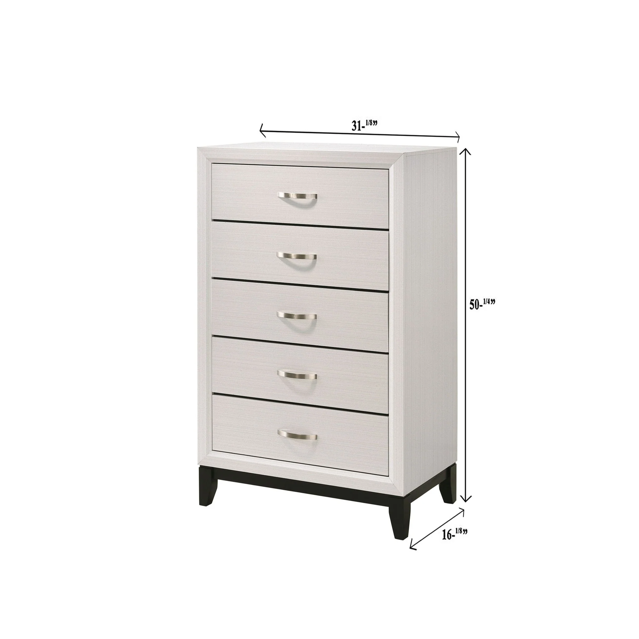 Contemporary 5 Drawer Tall Chest - Image 9