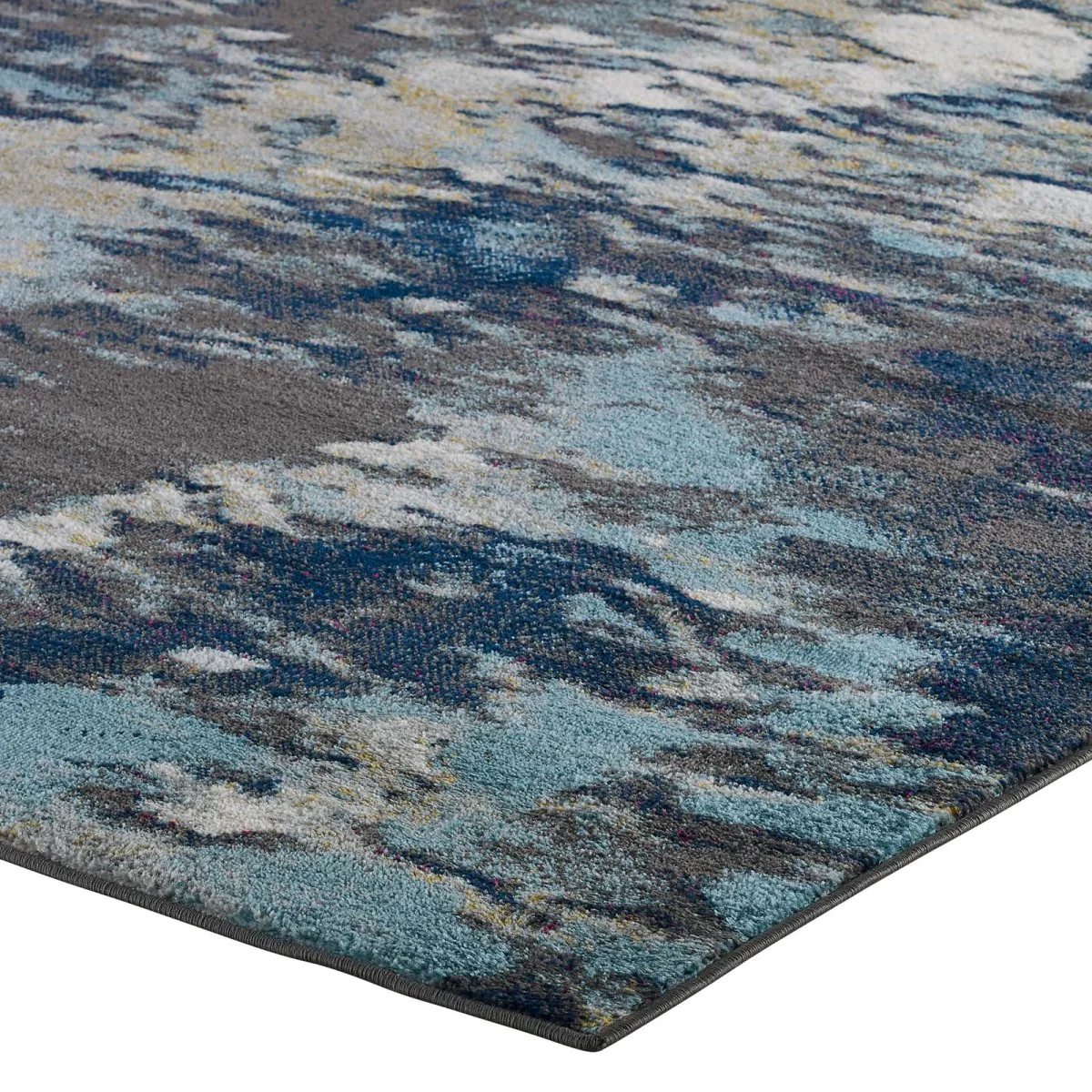 Contemporary Abstract Area Rug for Living Room, Modern Textured Accent Carpet - Image 6