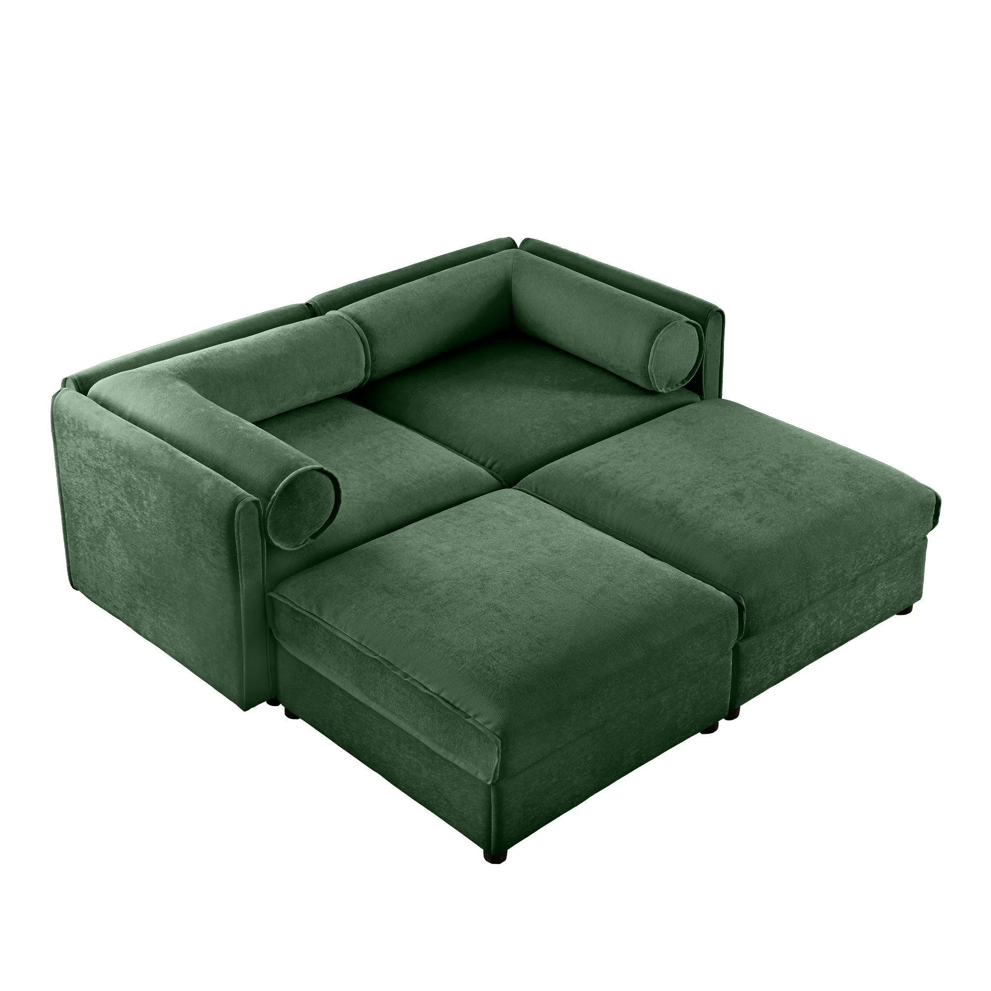 Contemporary Elegant Sofa With Storage And Ottoman - Image 138