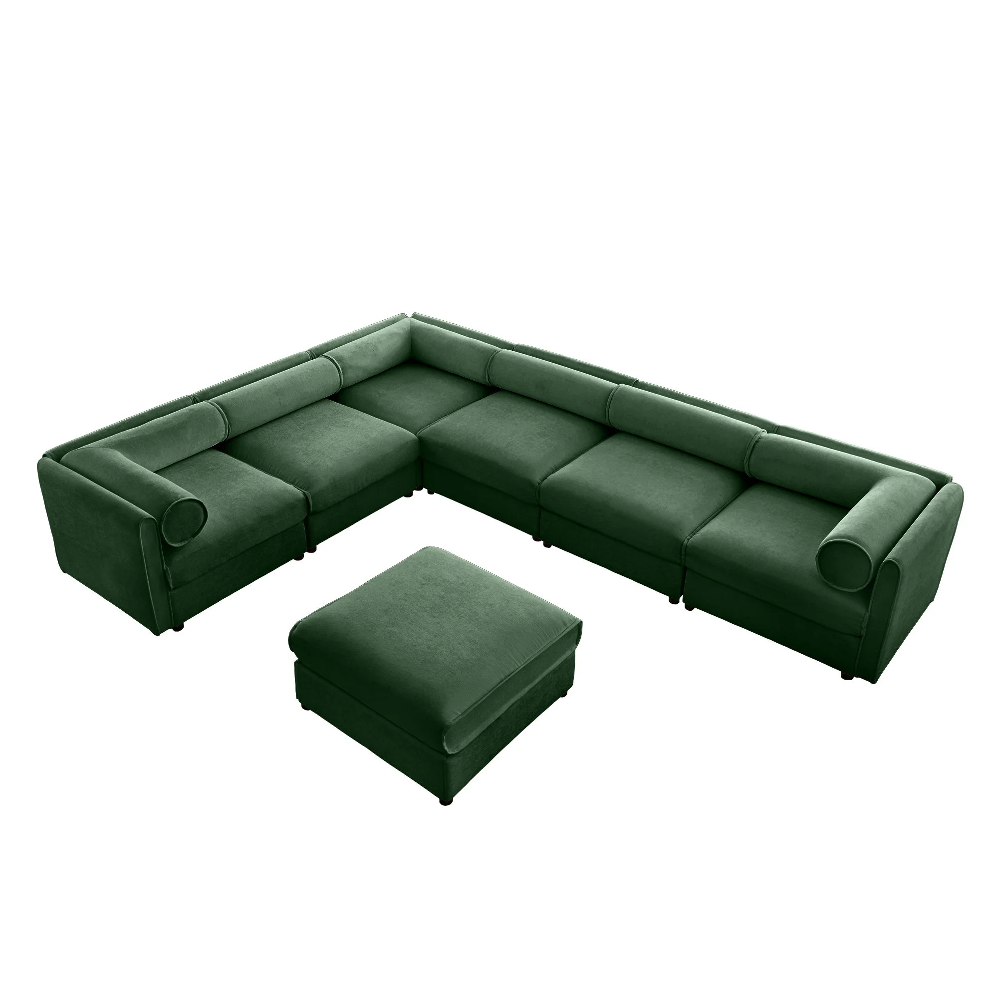 Contemporary Elegant Sofa With Storage And Ottoman - Image 6
