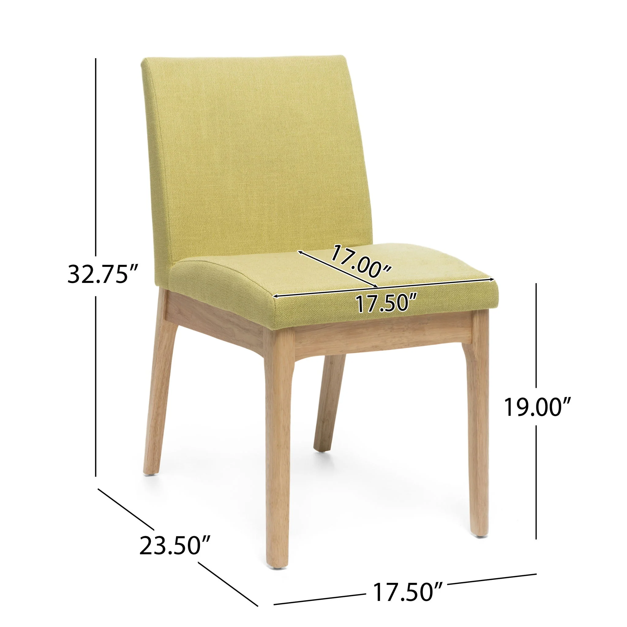 Contemporary Fabric Comfort Dining Chairs (Set of 2) - Image 10