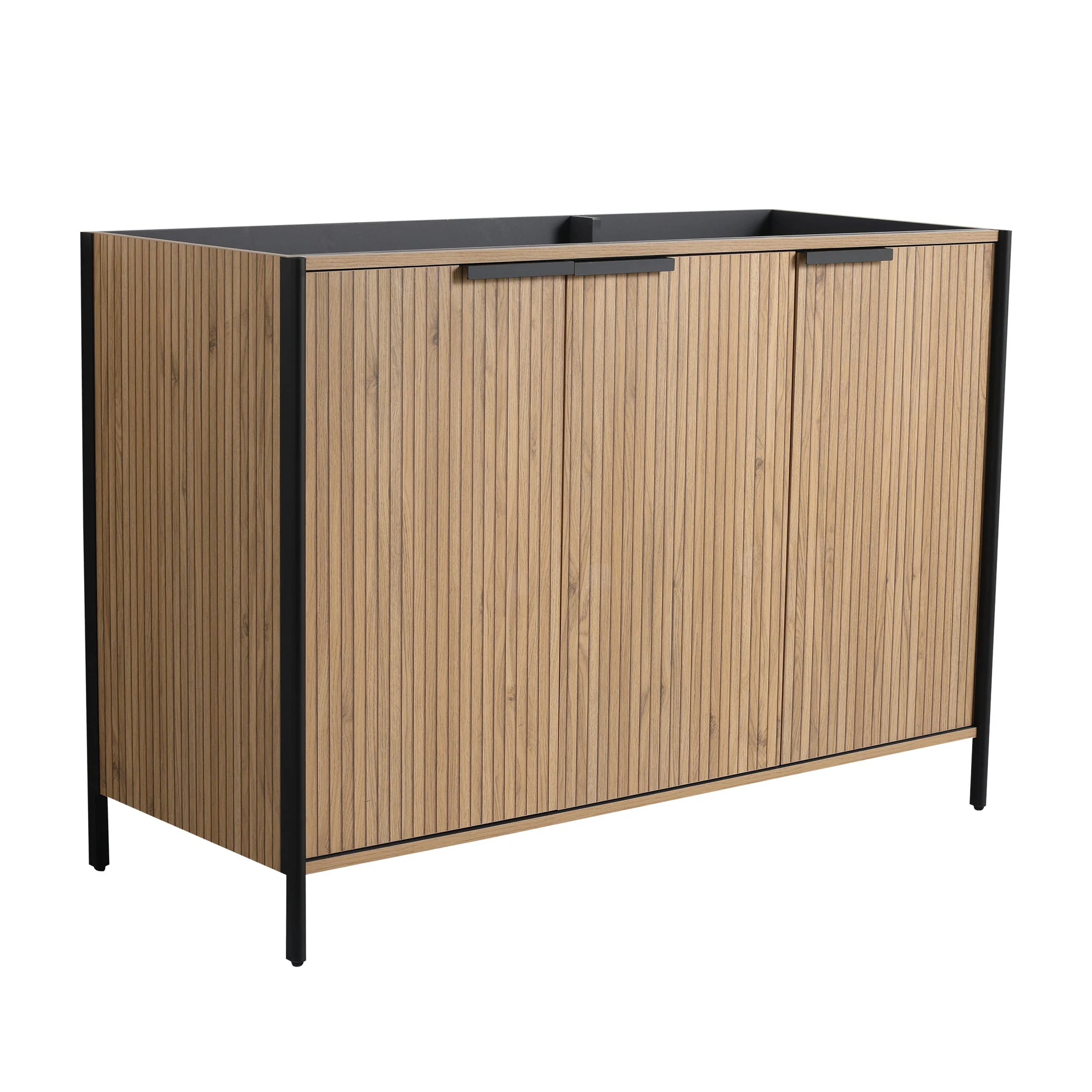 Contemporary Freestanding Bathroom Vanity With Adjustable Shelves - Image 28