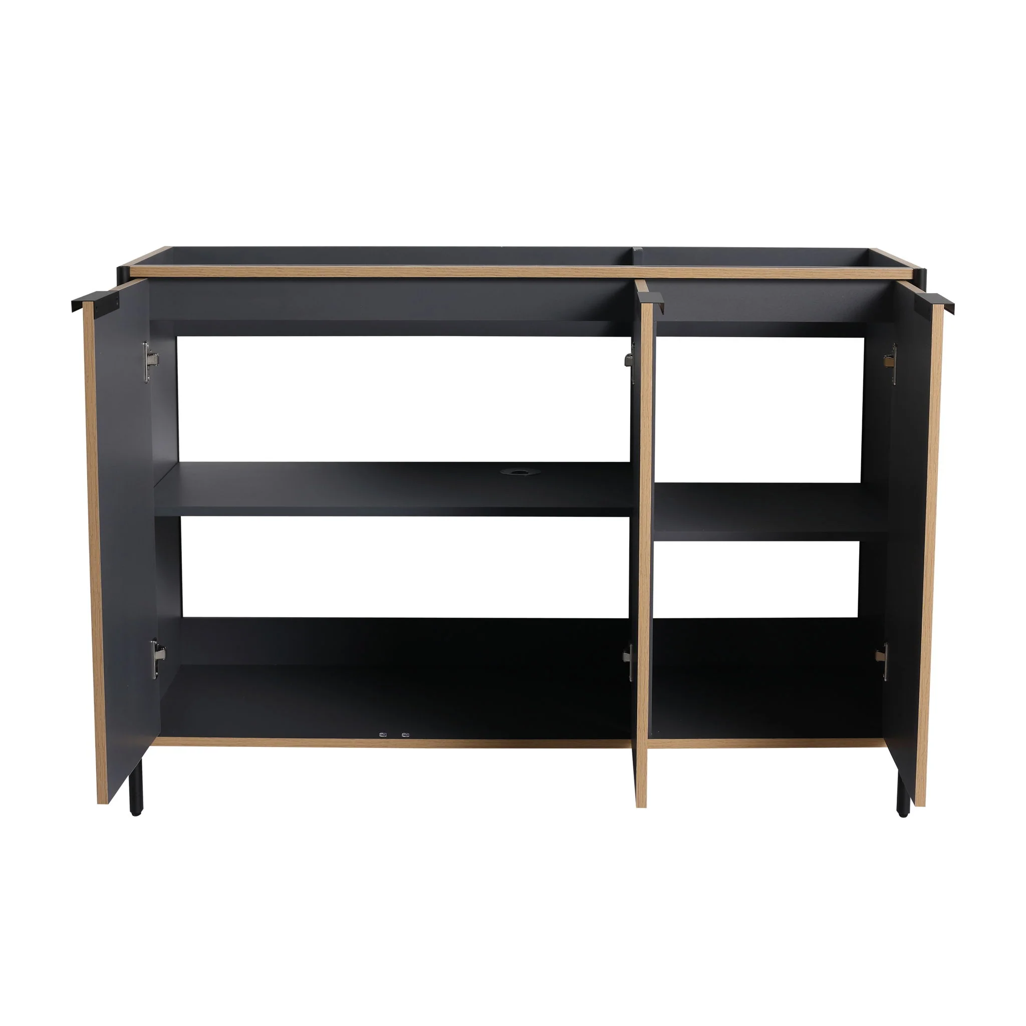 Contemporary Freestanding Bathroom Vanity With Adjustable Shelves - Image 6